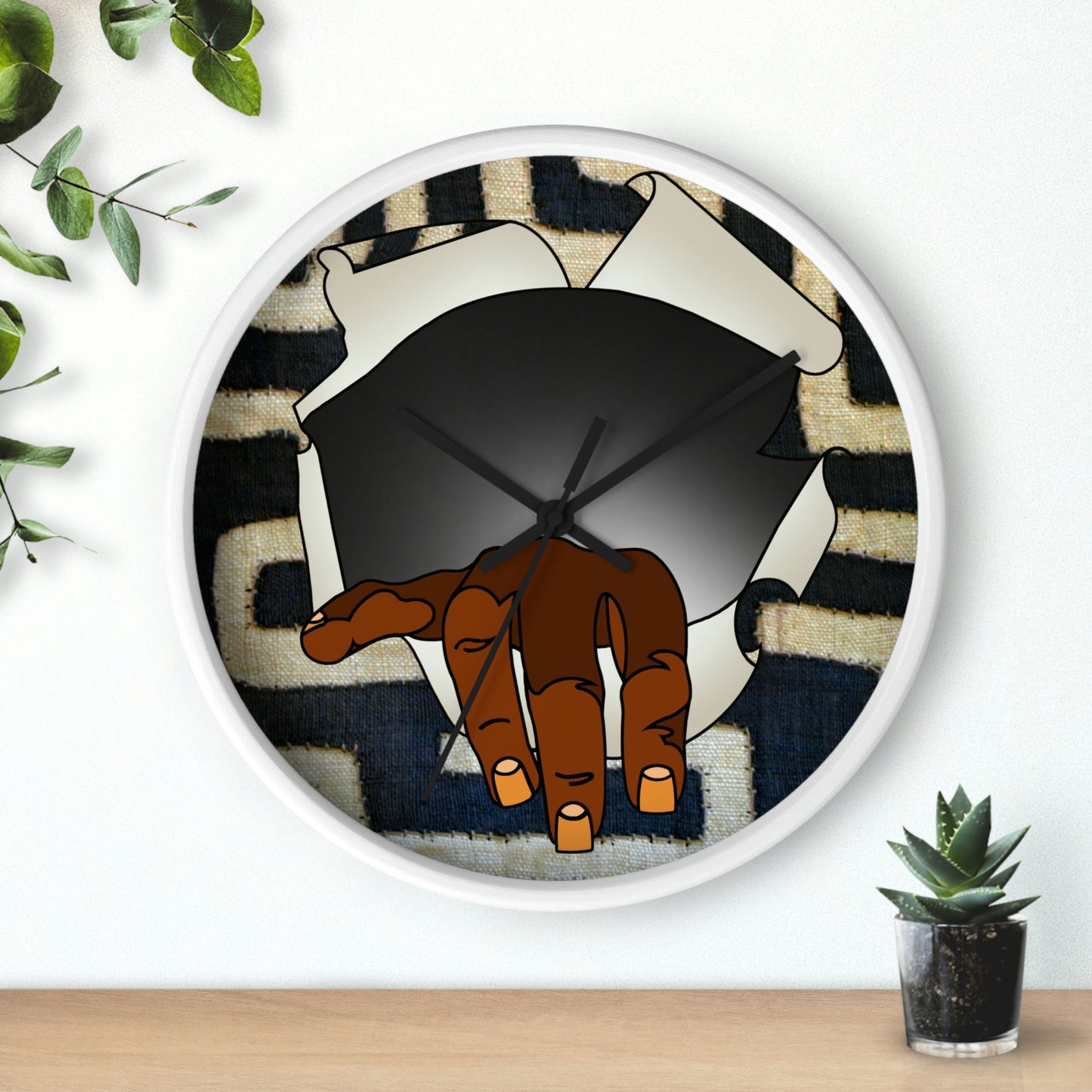 A Show of Hands! Wall clock