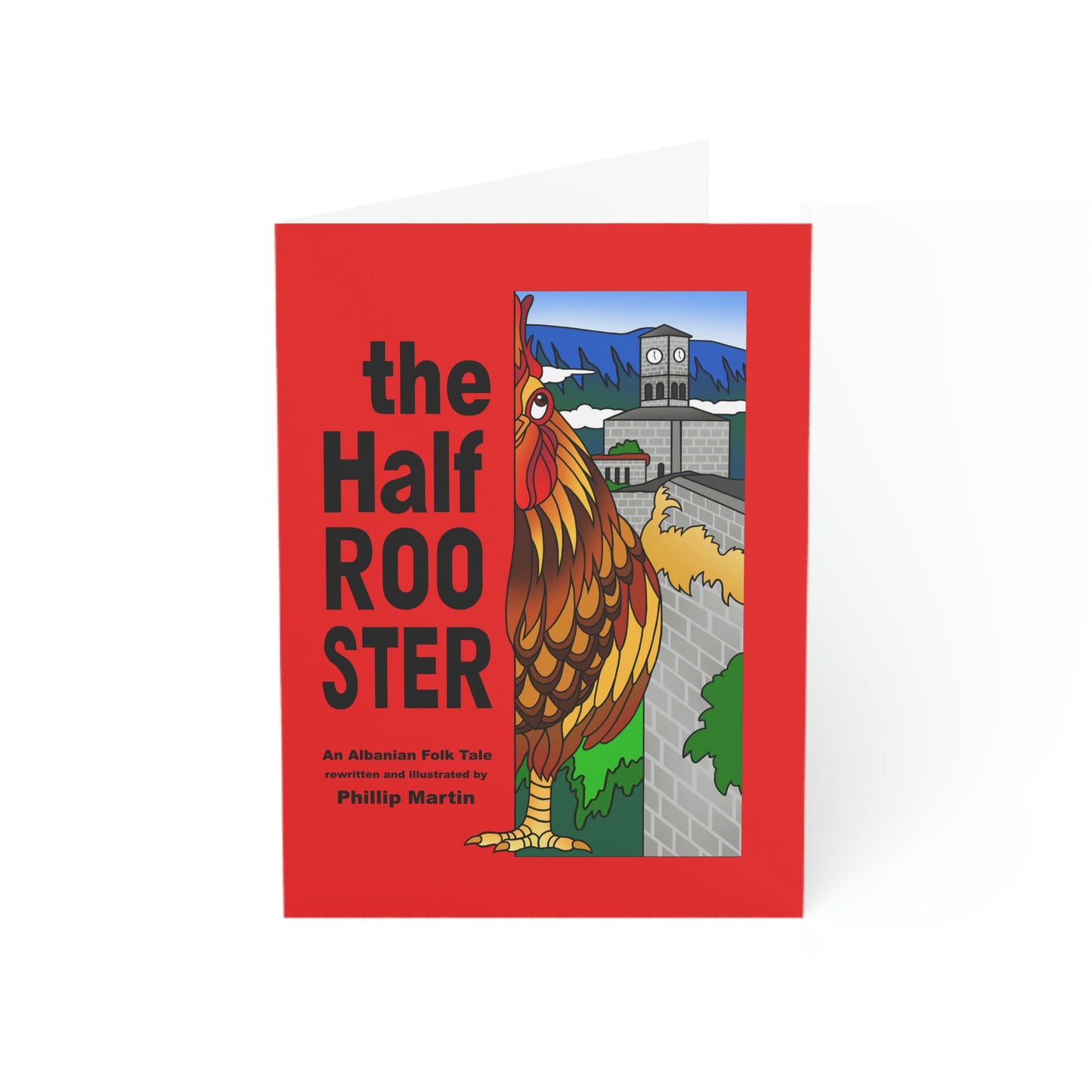 The Half Rooster Greeting Cards (1, 10, 30, and 50pcs)