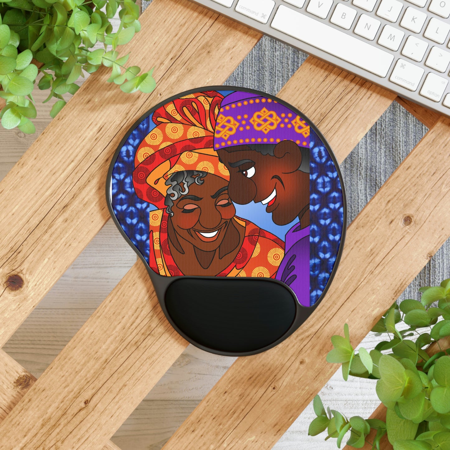 The Paramount Chief and One Wise Woman Mouse Pad With Wrist Rest