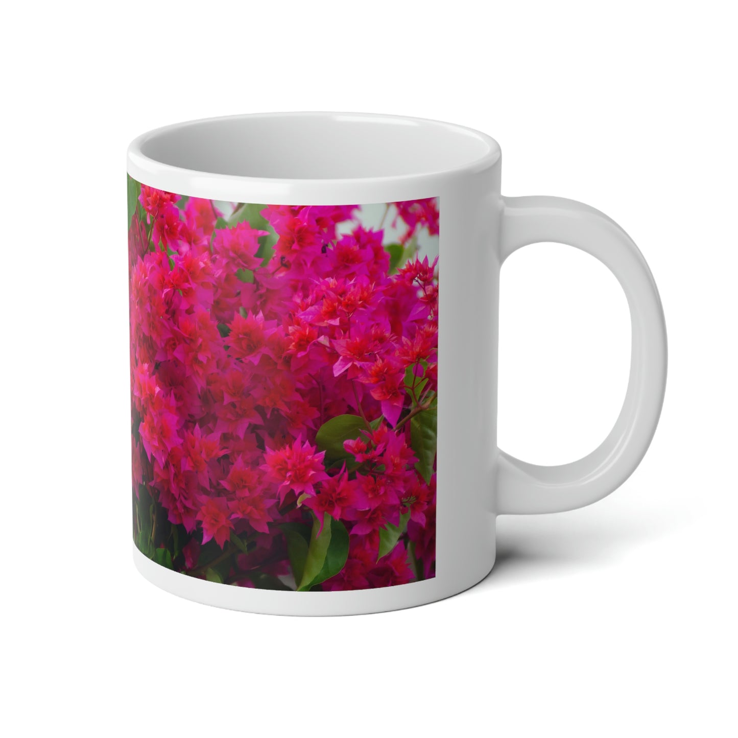 Flowers 27 Jumbo Mug, 20oz