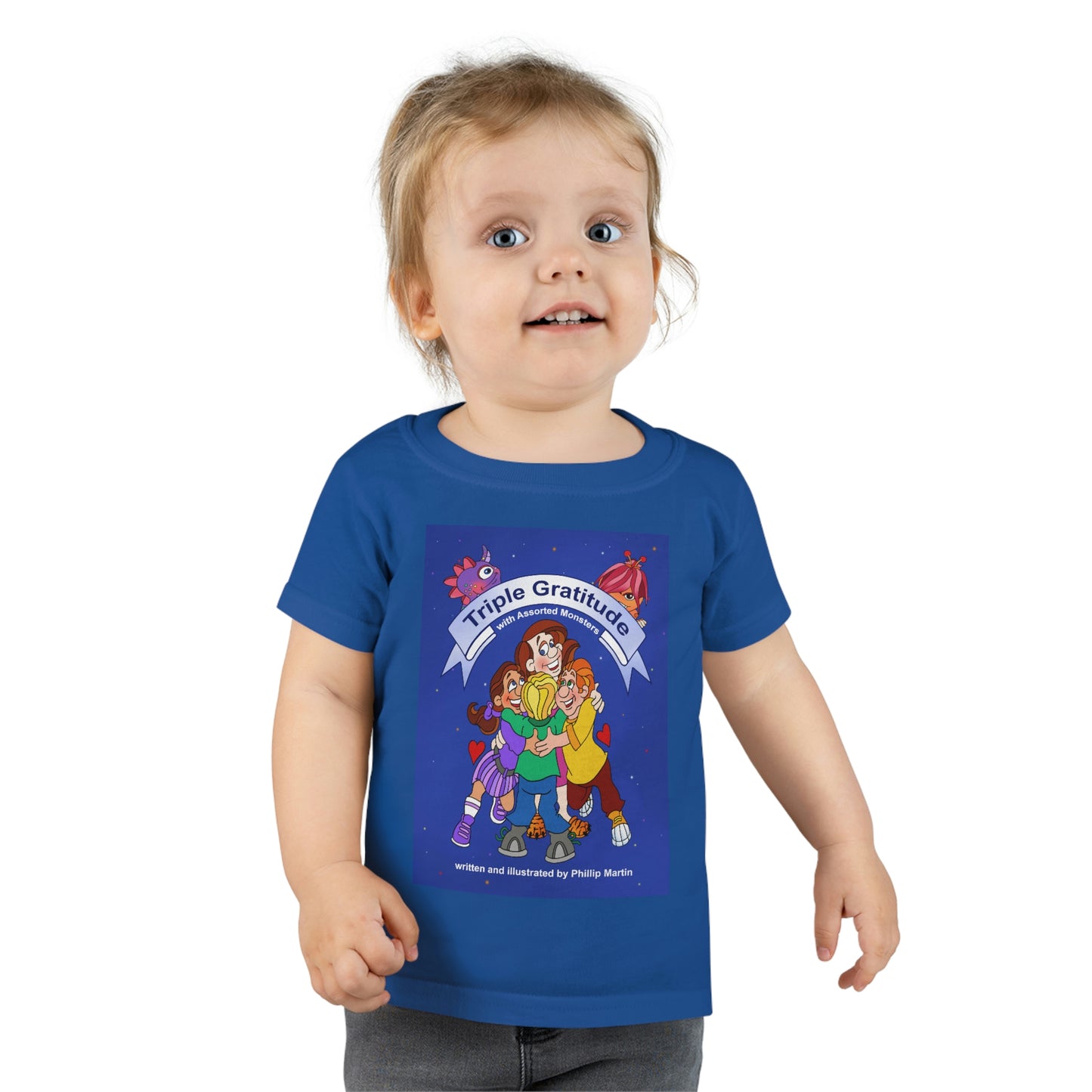 Triple Gratitude with Assorted Monsters Toddler T-shirt