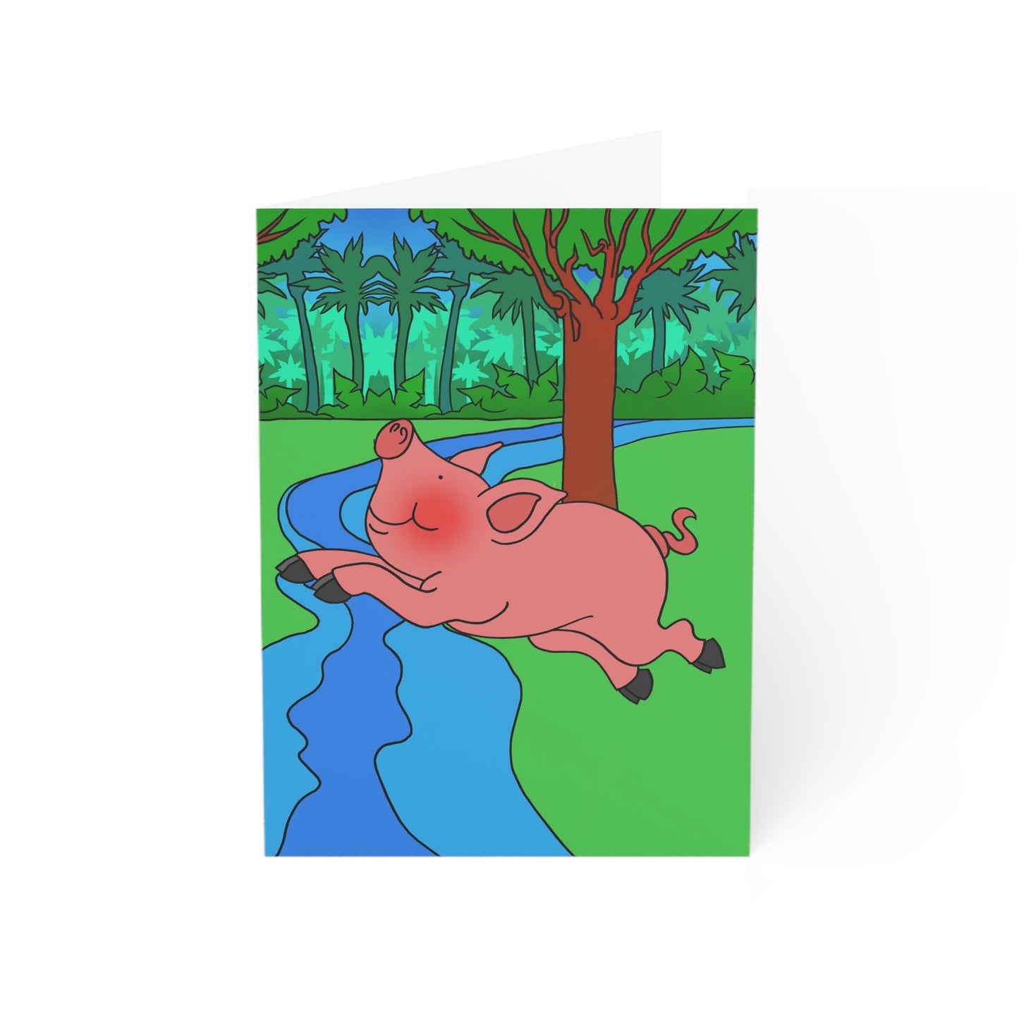 Anansi and the Market Pig! Greeting Cards (1, 10, 30, and 50pcs)