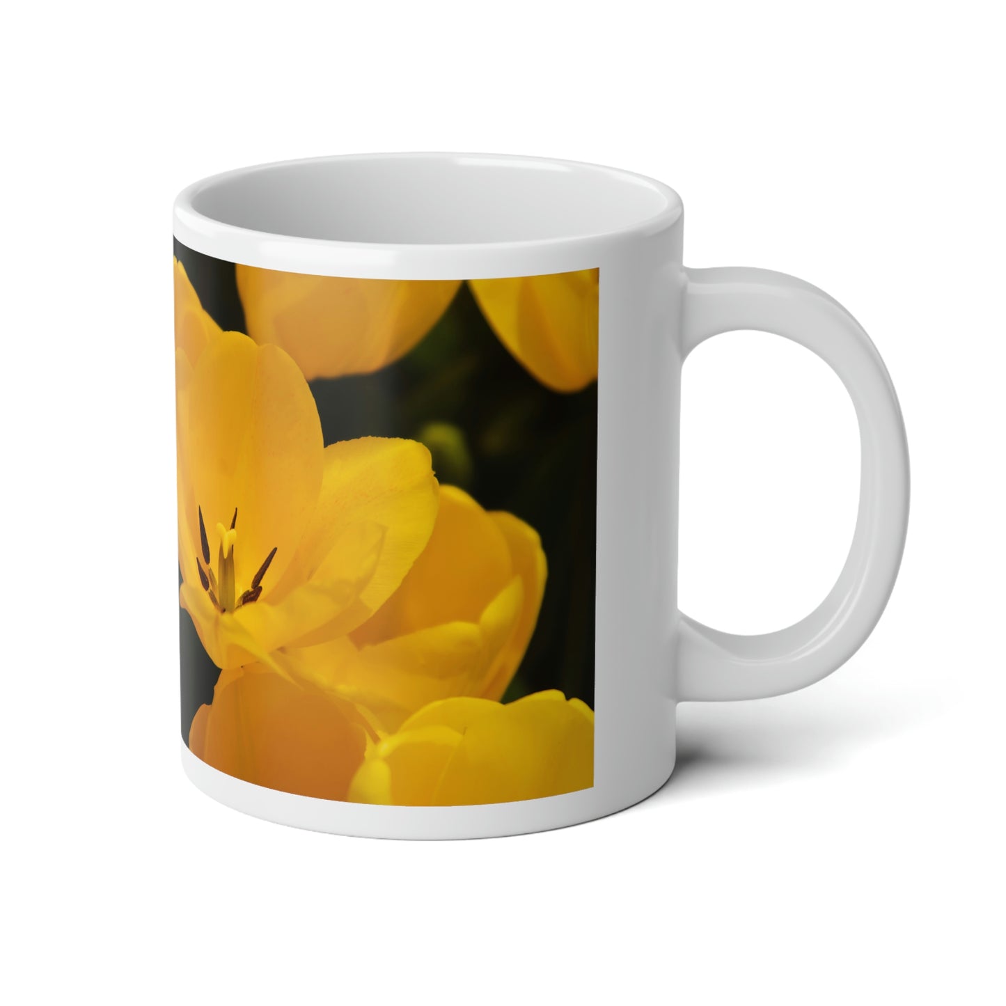 Flowers 16 Jumbo Mug, 20oz