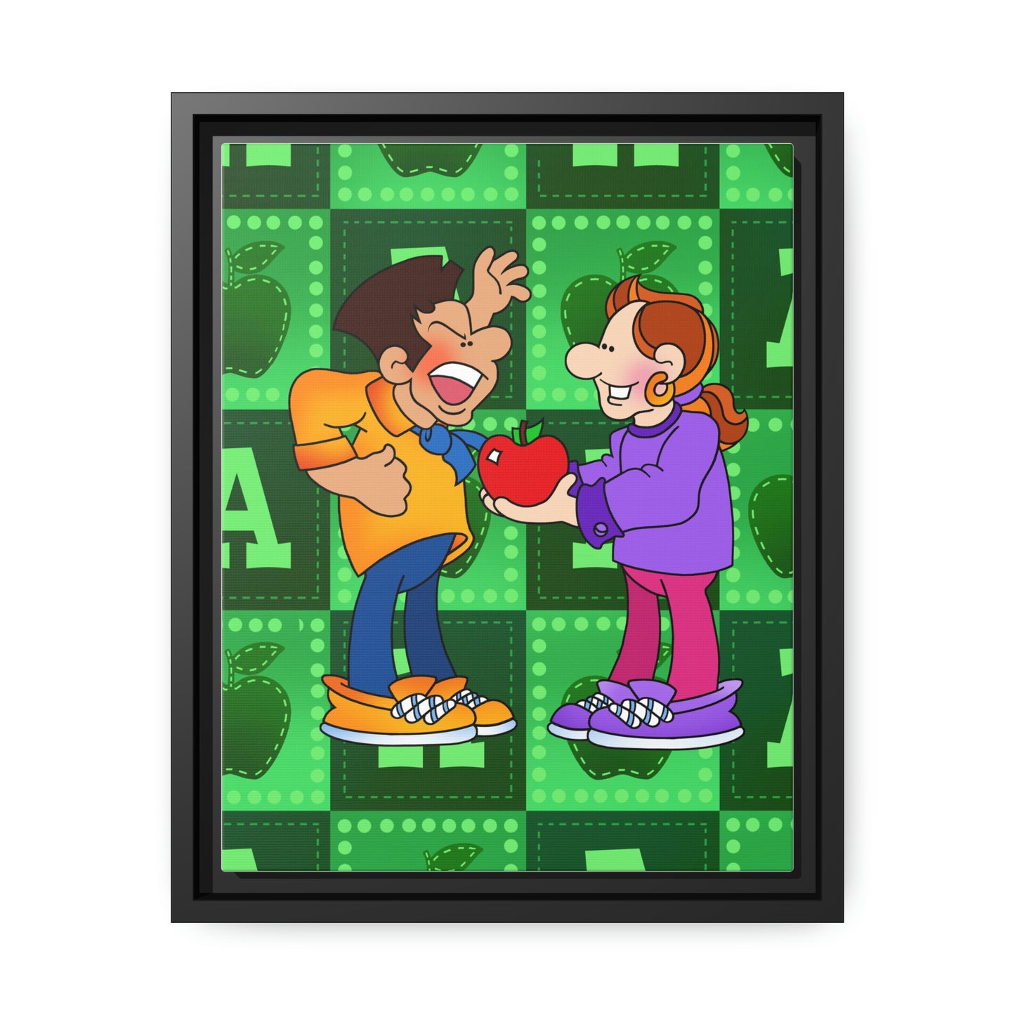 The Bible as Simple as ABC A Matte Canvas, Black Frame