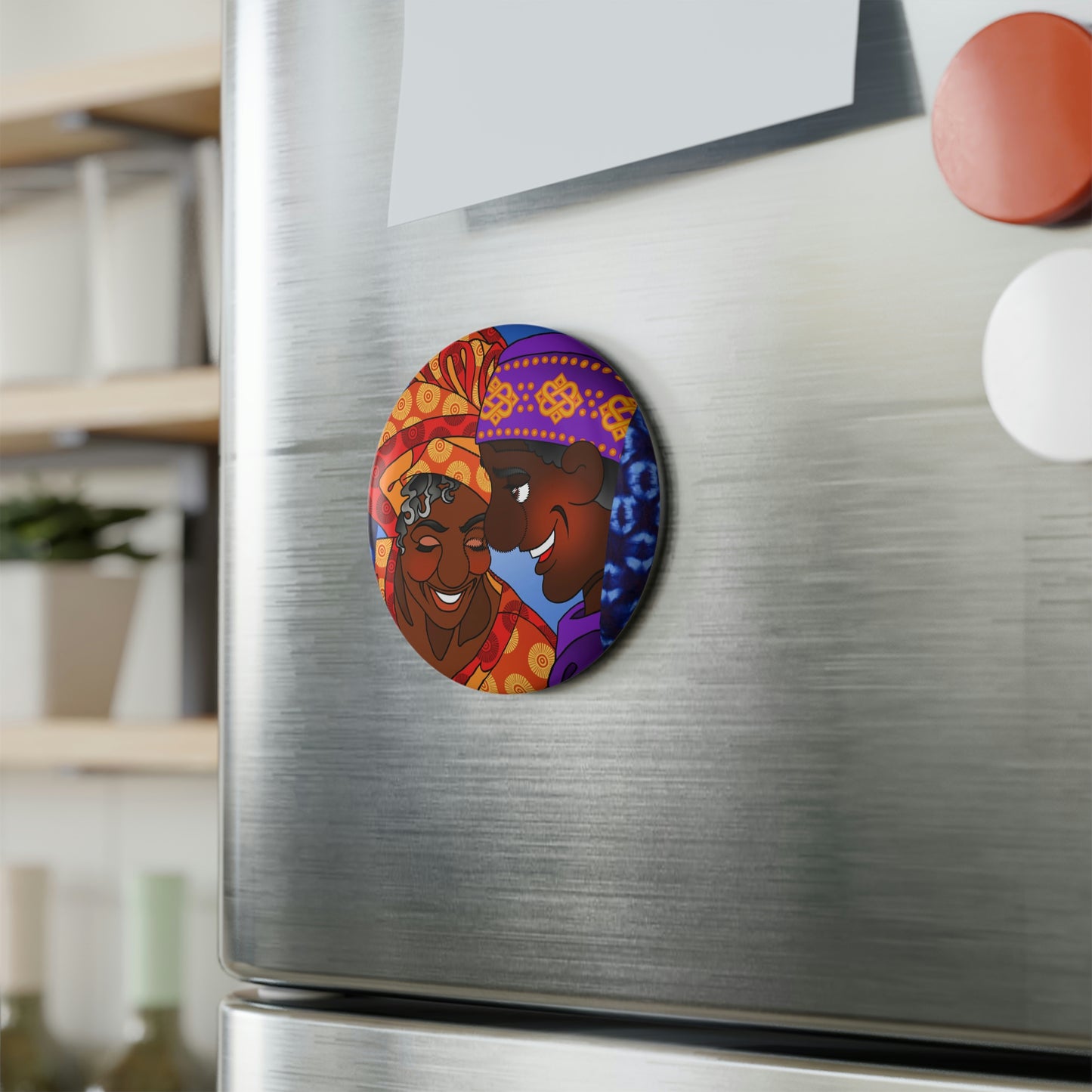 The Paramount Chief and One Wise Woman Button Magnet, Round (1 & 10 pcs)