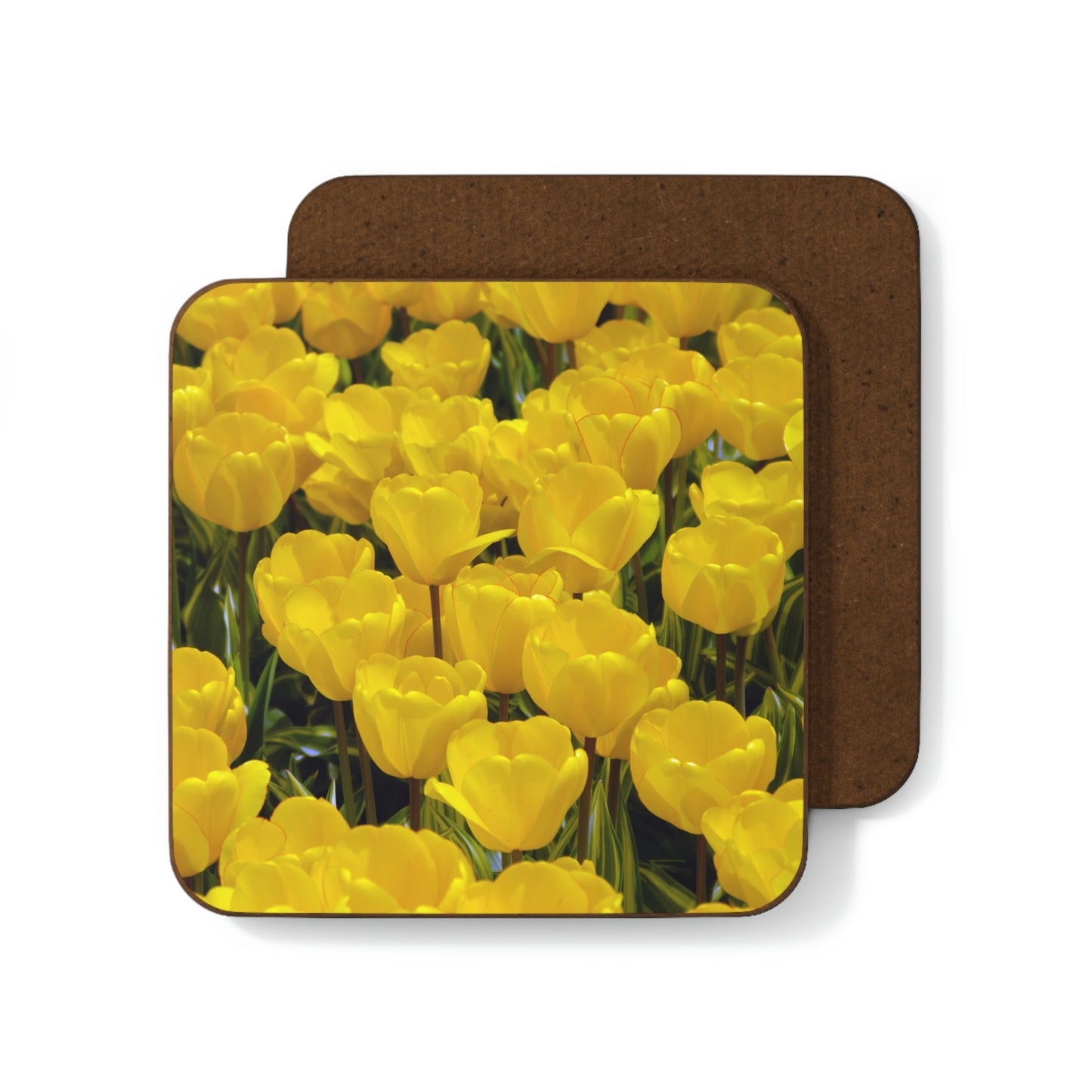 Flowers 23 Hardboard Back Coaster
