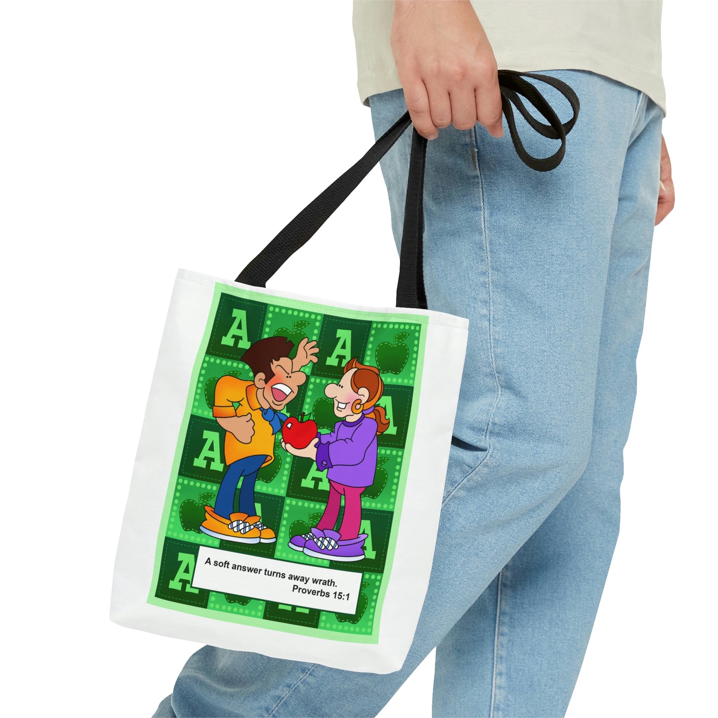 The Bible as Simple as ABC A AOP Tote Bag