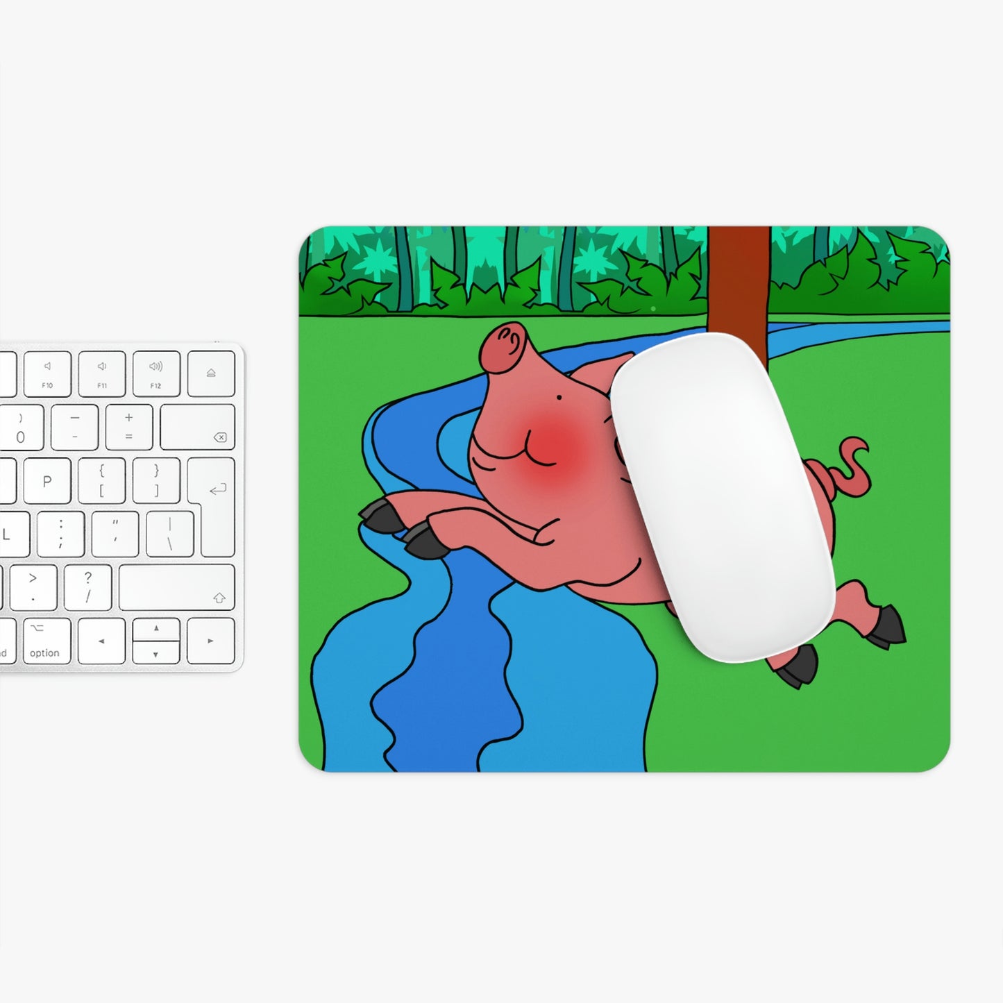 Anansi and the Market Pig! Rectangle Mouse Pad
