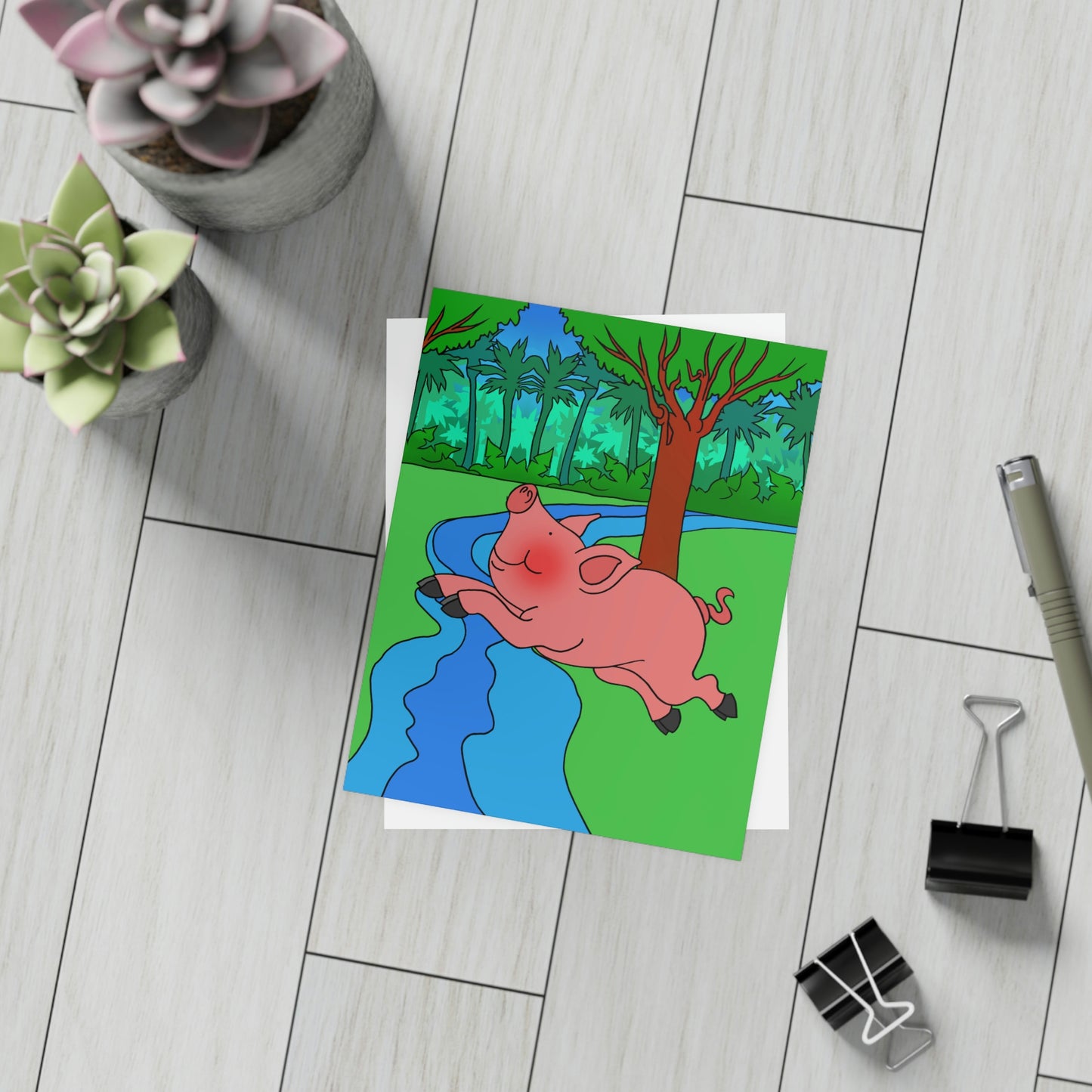 Anansi and the Market Pig! Greeting Card Bundles (envelopes not included)