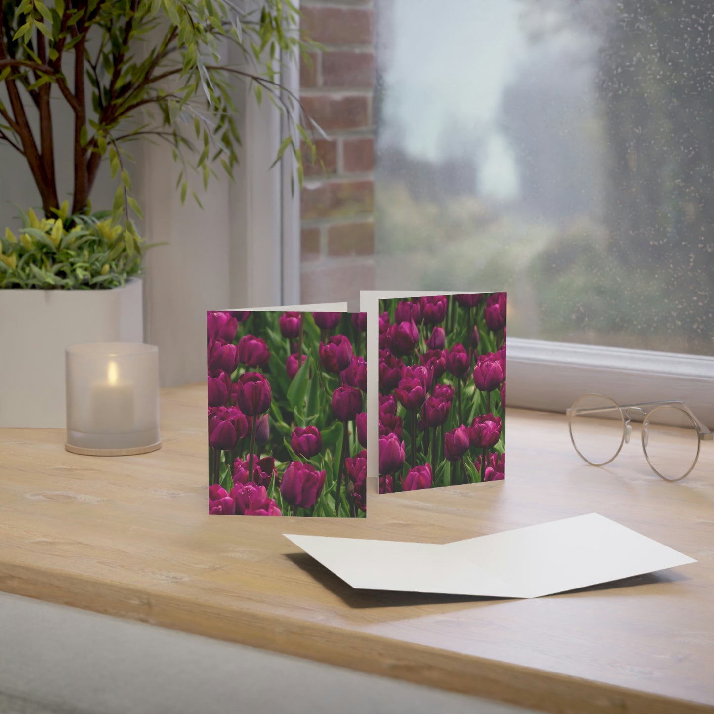 Flowers 20 Greeting Cards (1, 10, 30, and 50pcs)