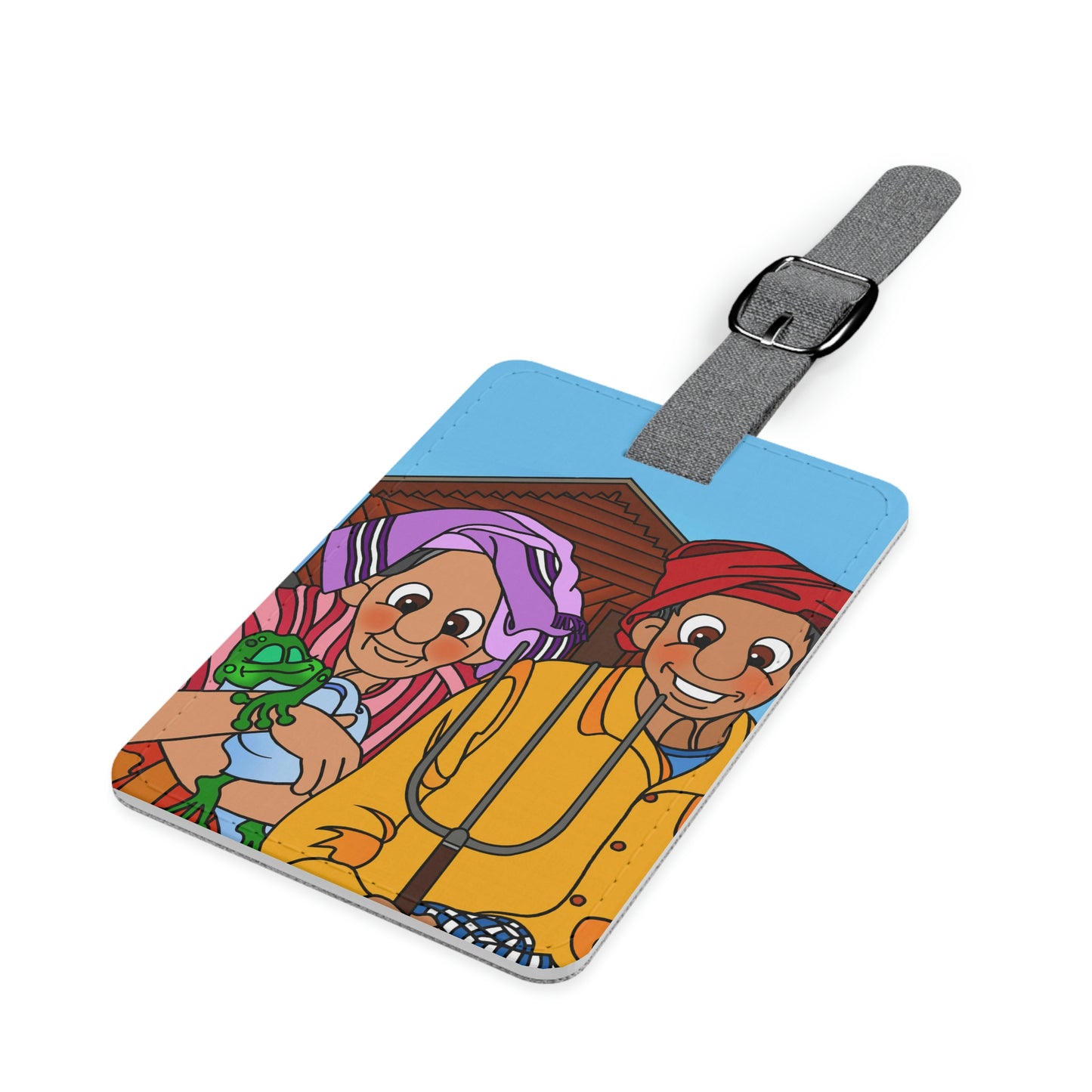 The Frog Princess Saffiano Polyester Luggage Tag, Rectangle