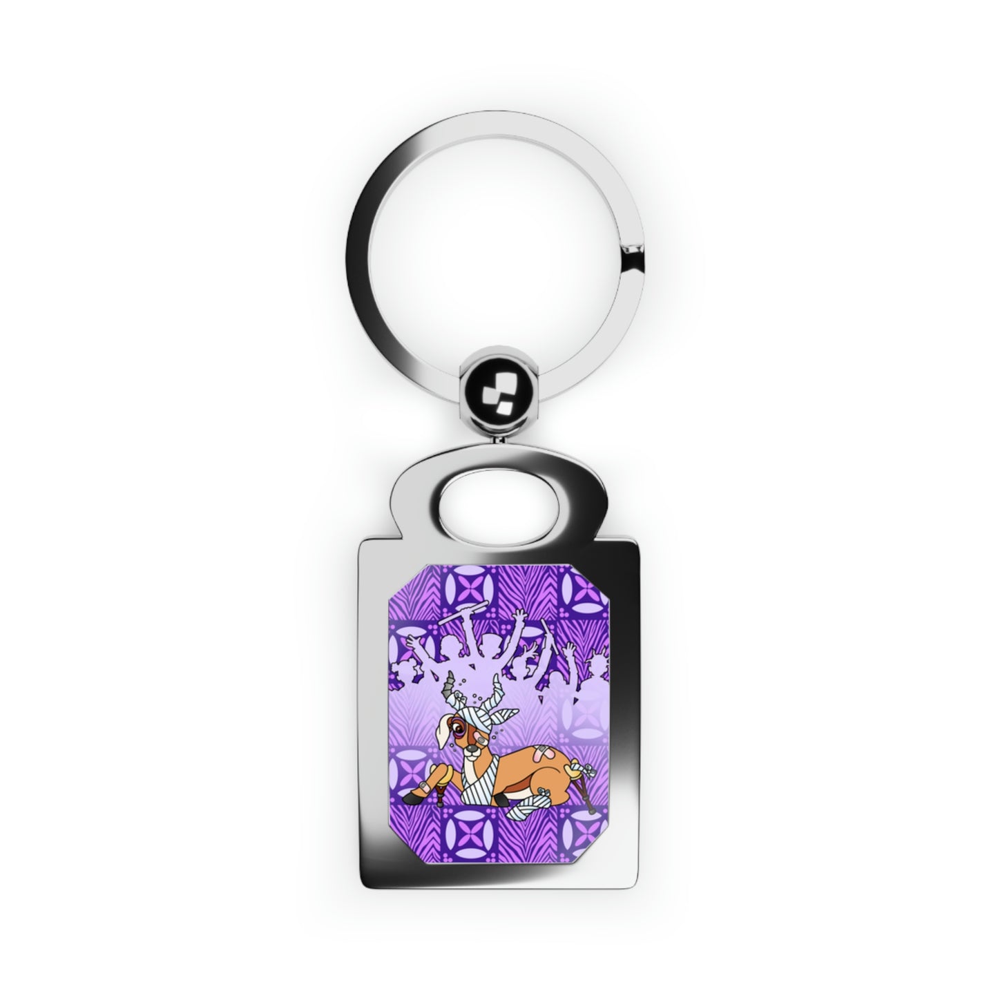 The Day that Goso Fell! Rectangle Photo Keyring