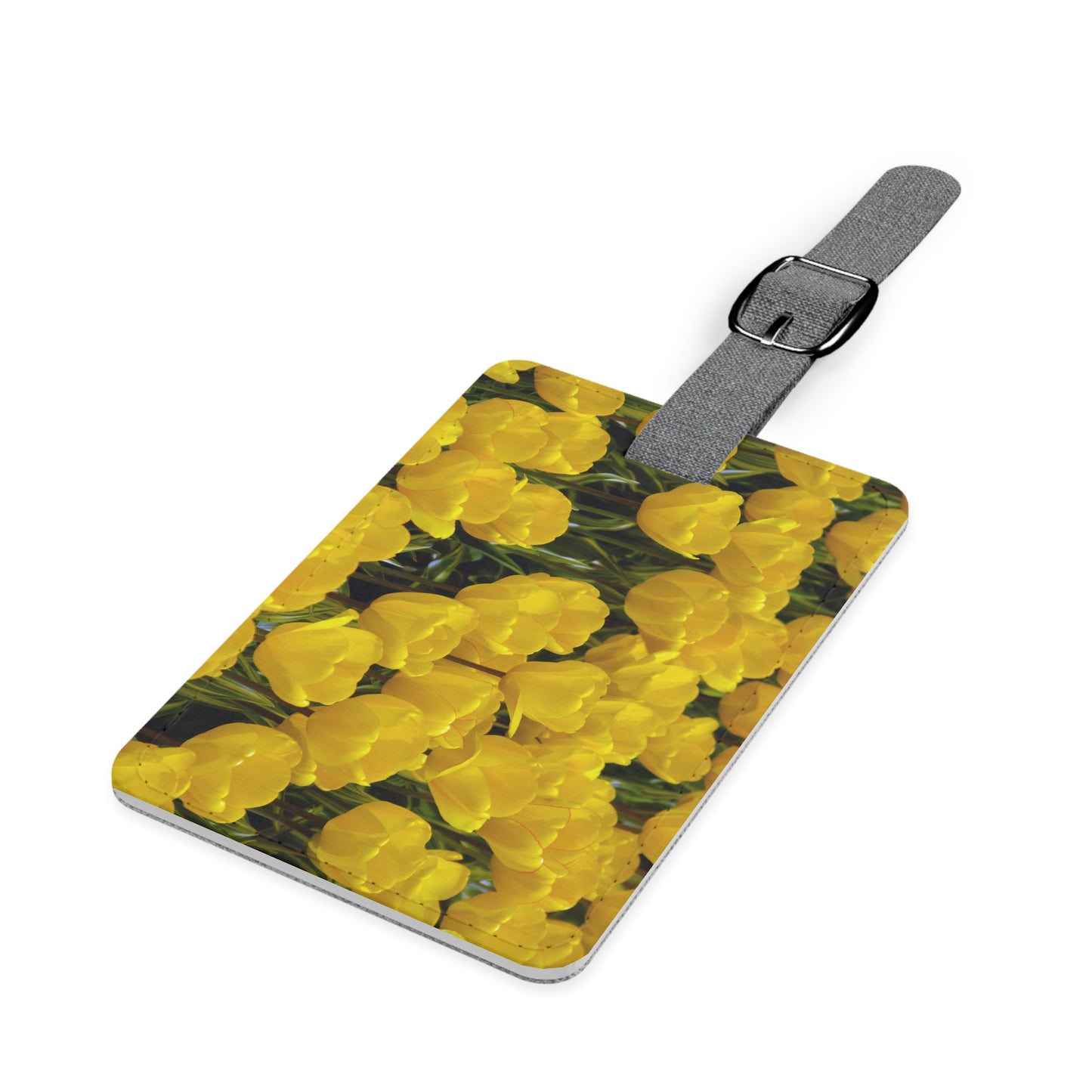 Flowers 23 Saffiano Polyester Luggage Tag, Rectangle