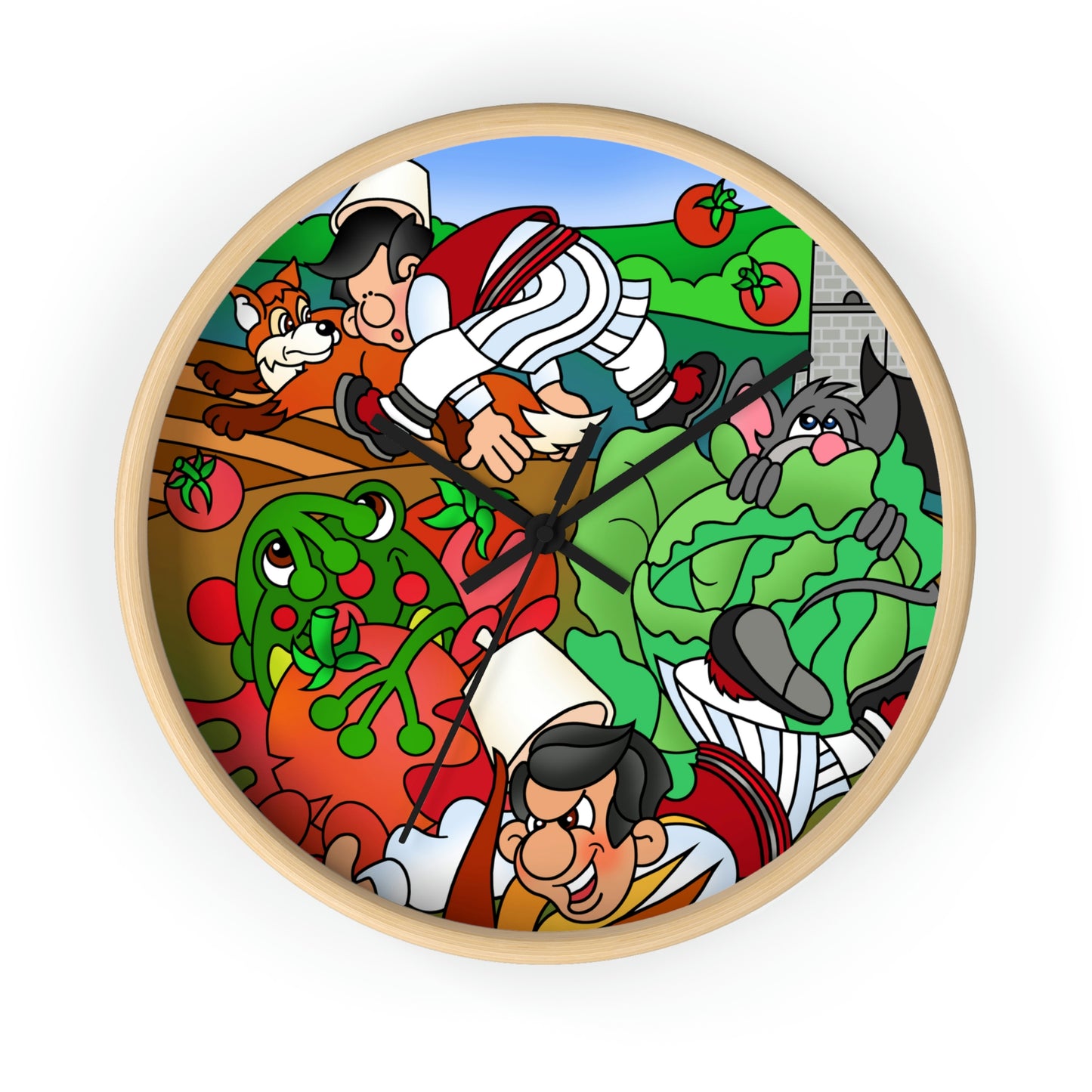 The Half Rooster! Wall clock