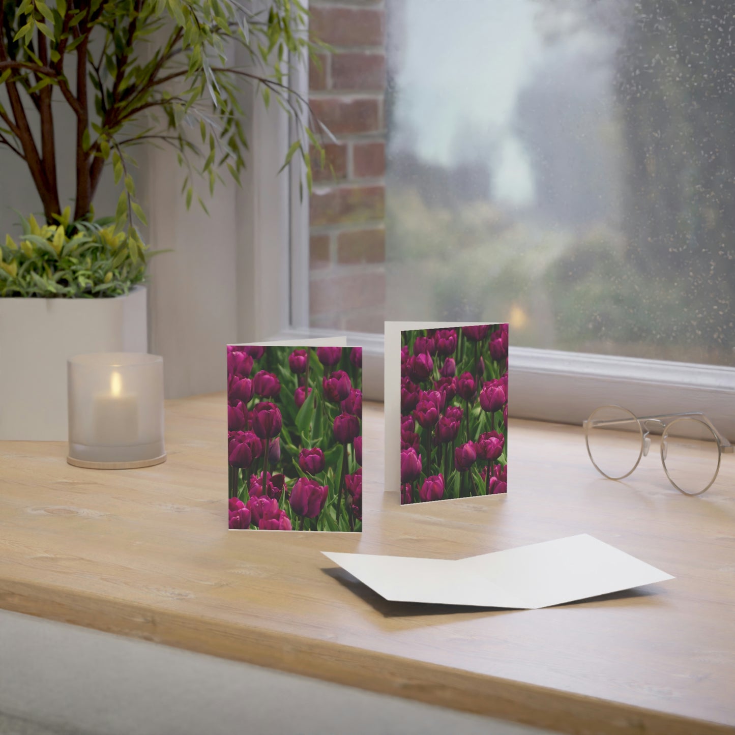 Flowers 20 Greeting Cards (1, 10, 30, and 50pcs)