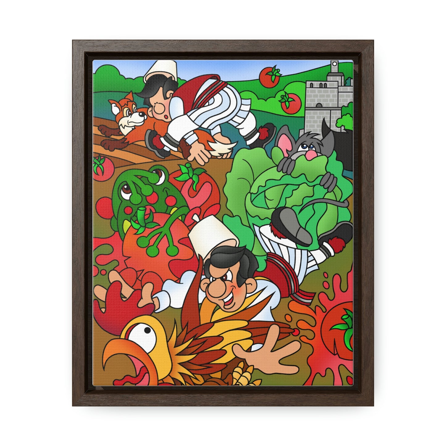 The Half Rooster! Gallery Canvas Wraps, Vertical Frame