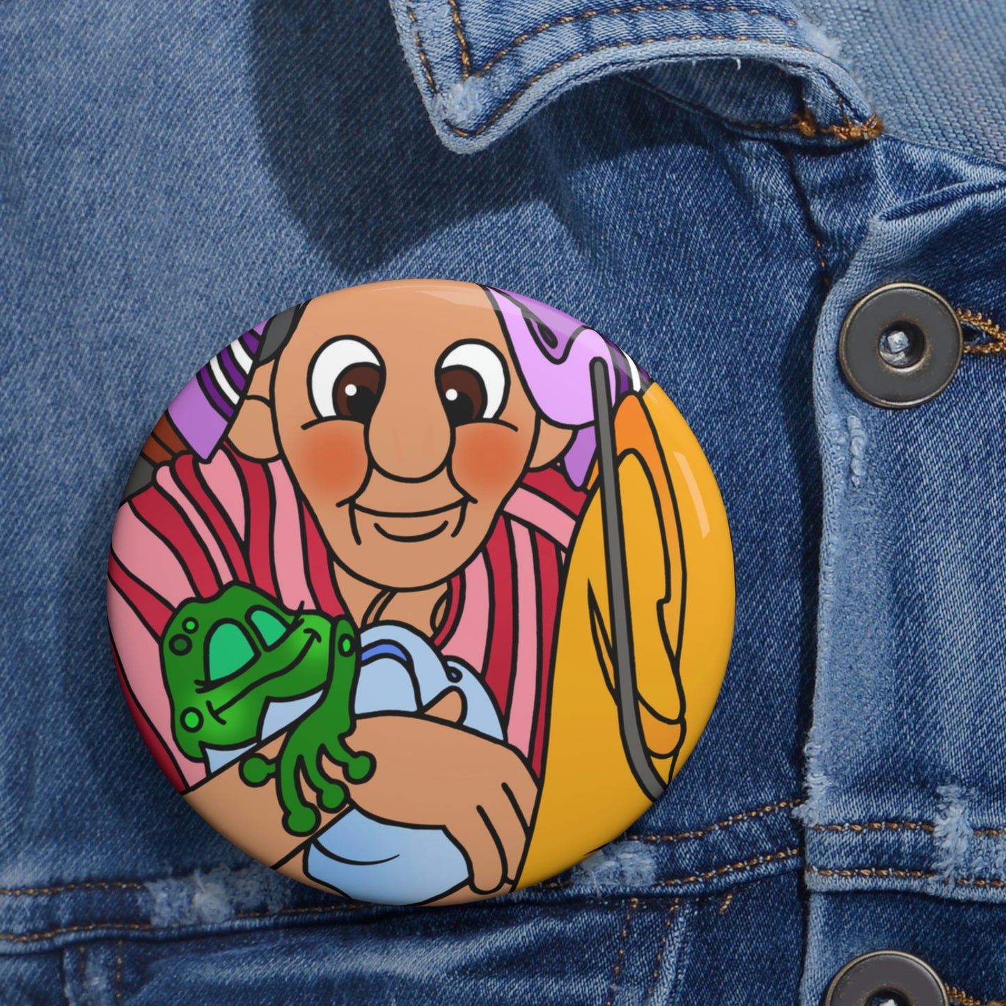 The Frog Princess Custom Pin Buttons