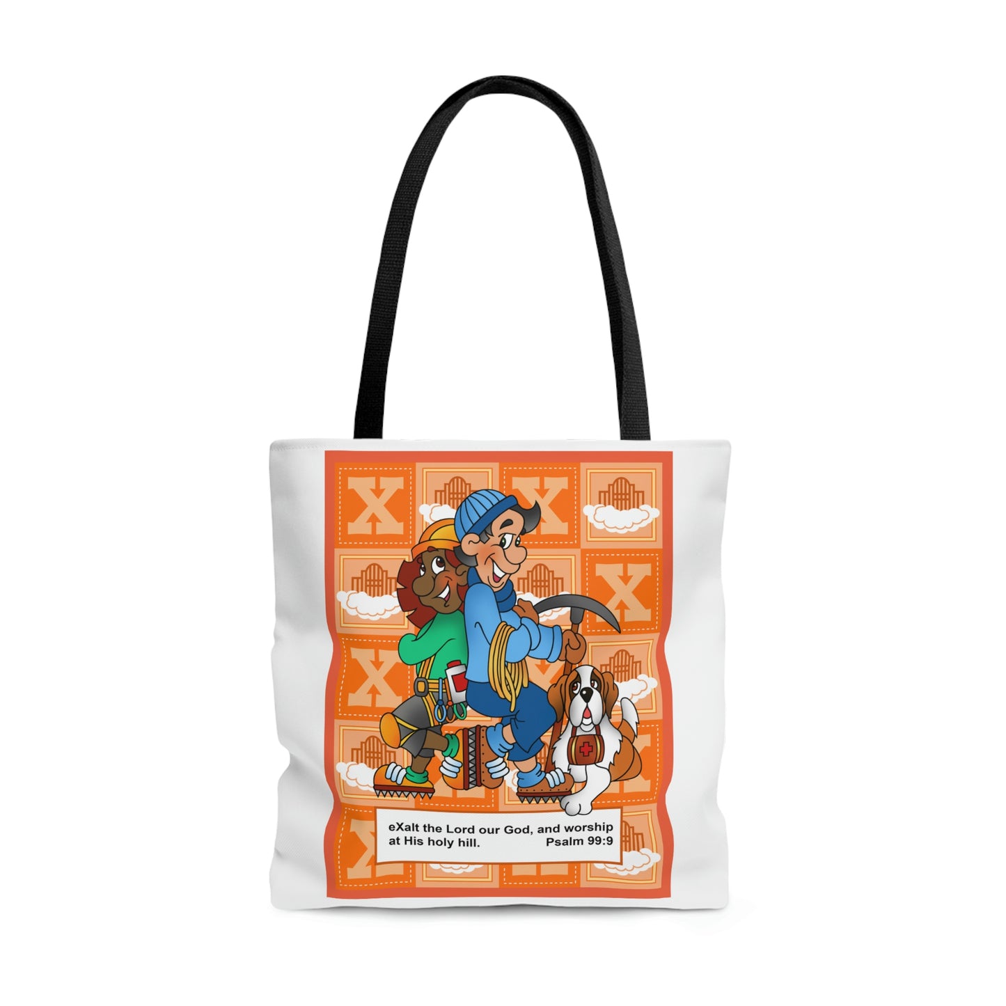 The Bible as Simple as ABC X AOP Tote Bag