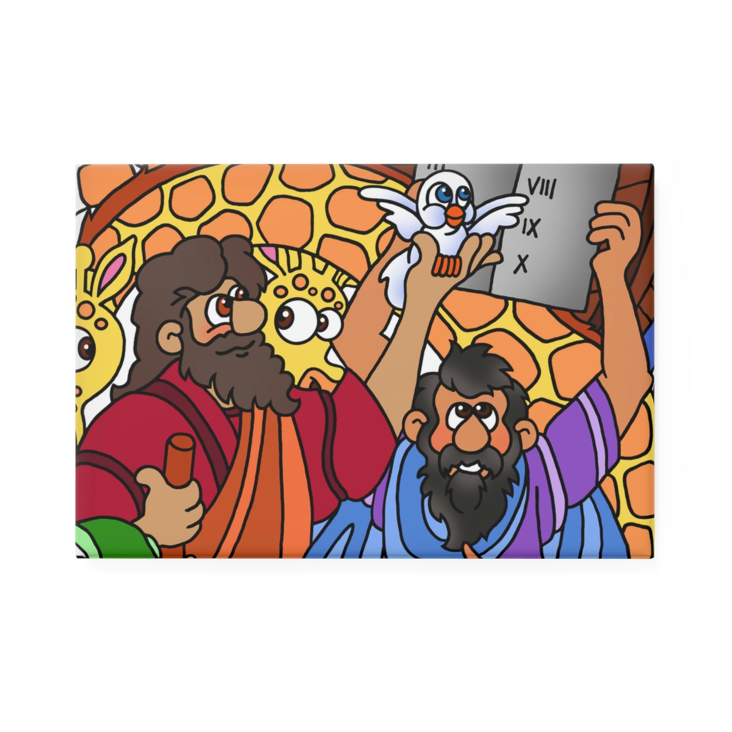 Hark and Harold Angel Sing! Button Magnet, Rectangle (1 & 10 pcs)