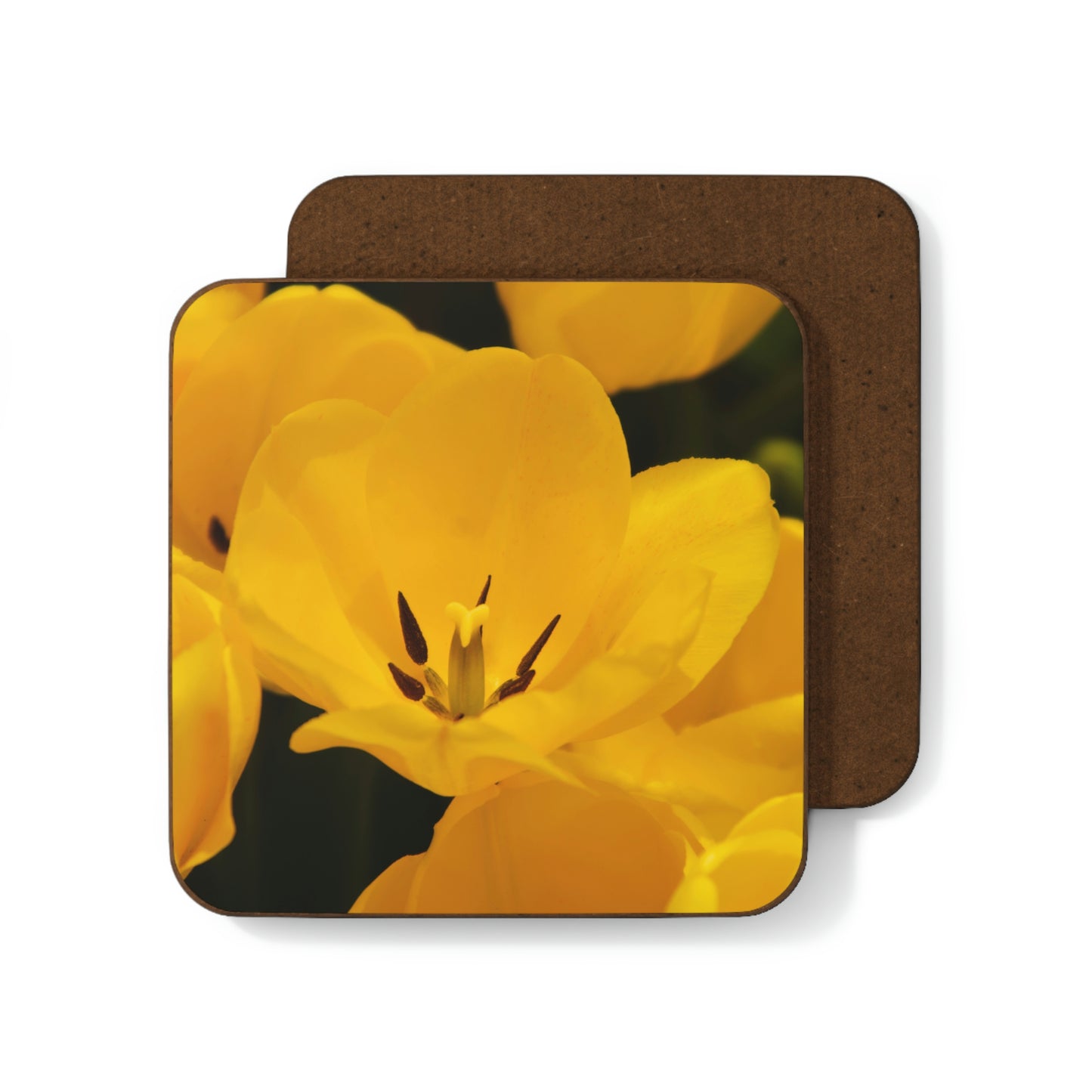 Flowers 16 Hardboard Back Coaster