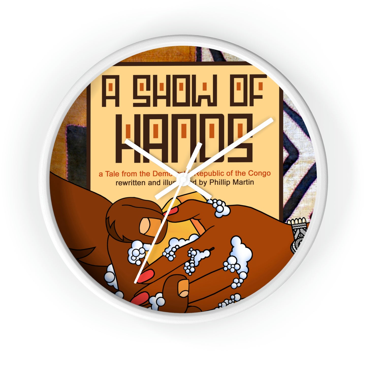 A Show of Hands Wall clock