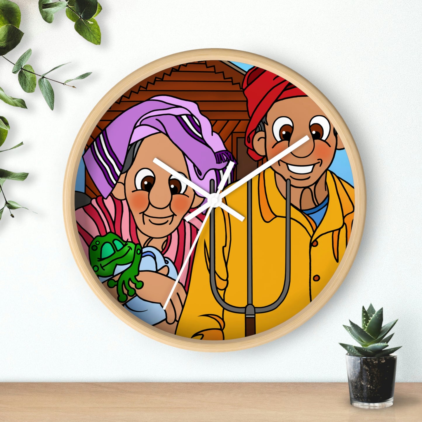 The Frog Princess Wall clock