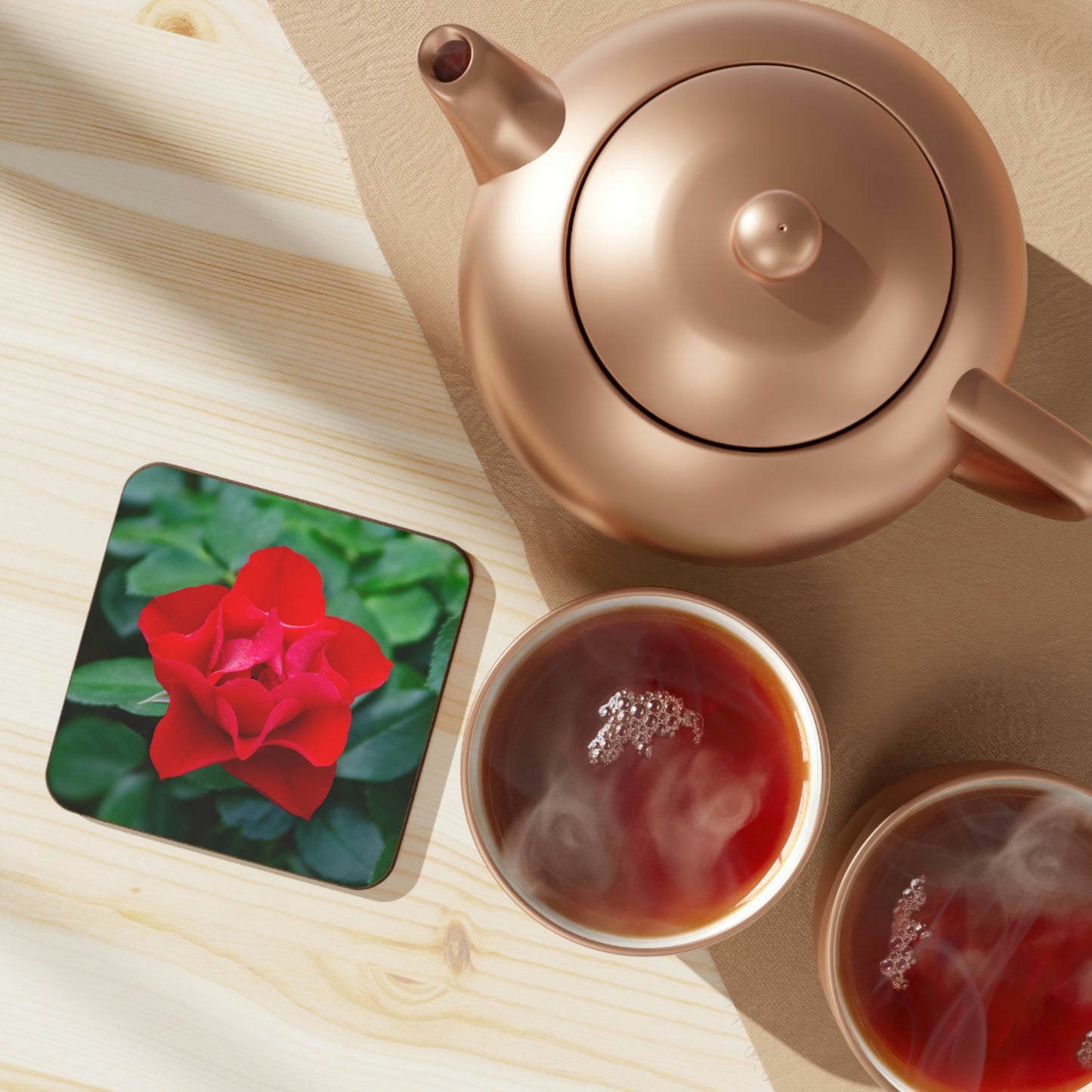 Flowers 07 Hardboard Back Coaster