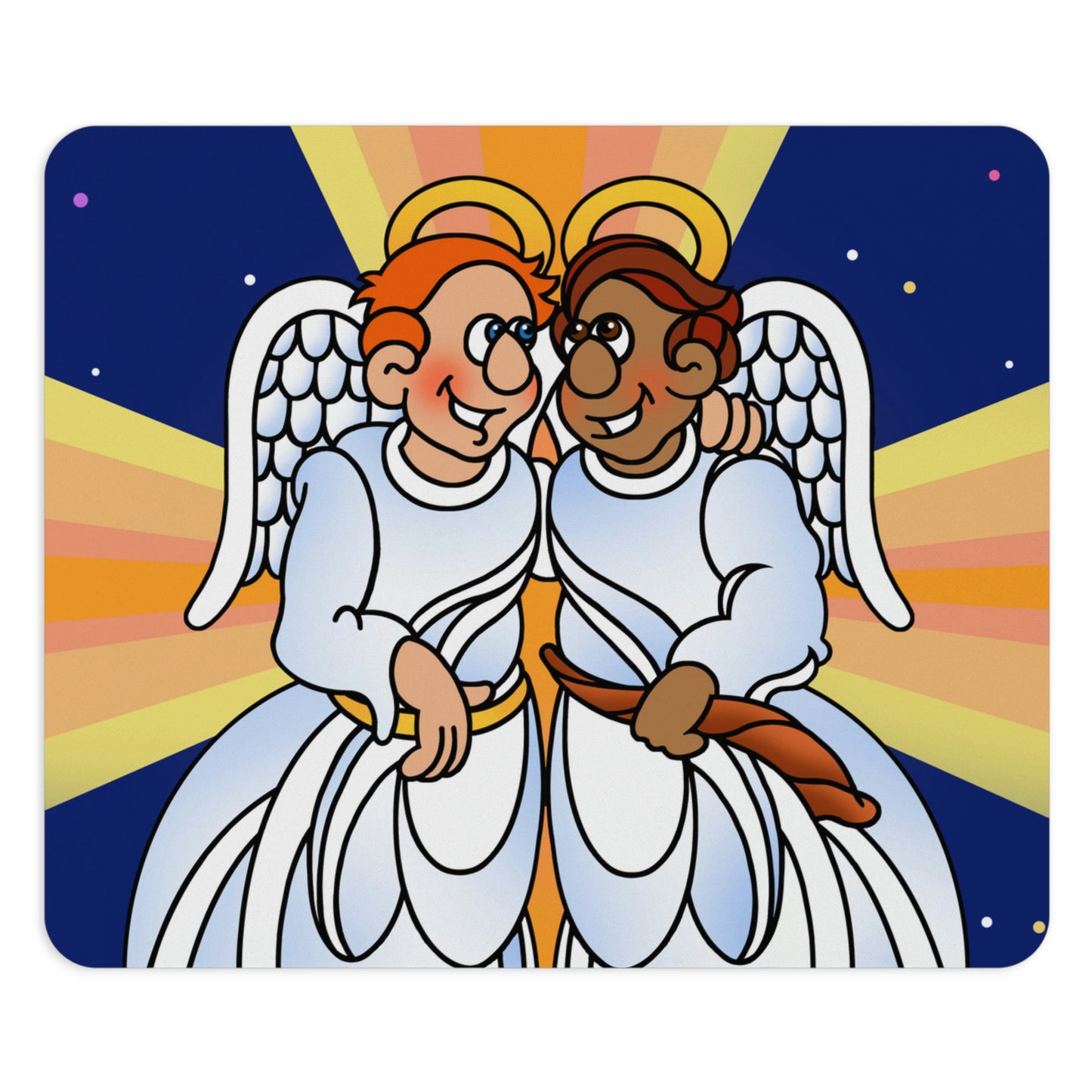 Hark and Harold Angel Sing Rectangle Mouse Pad