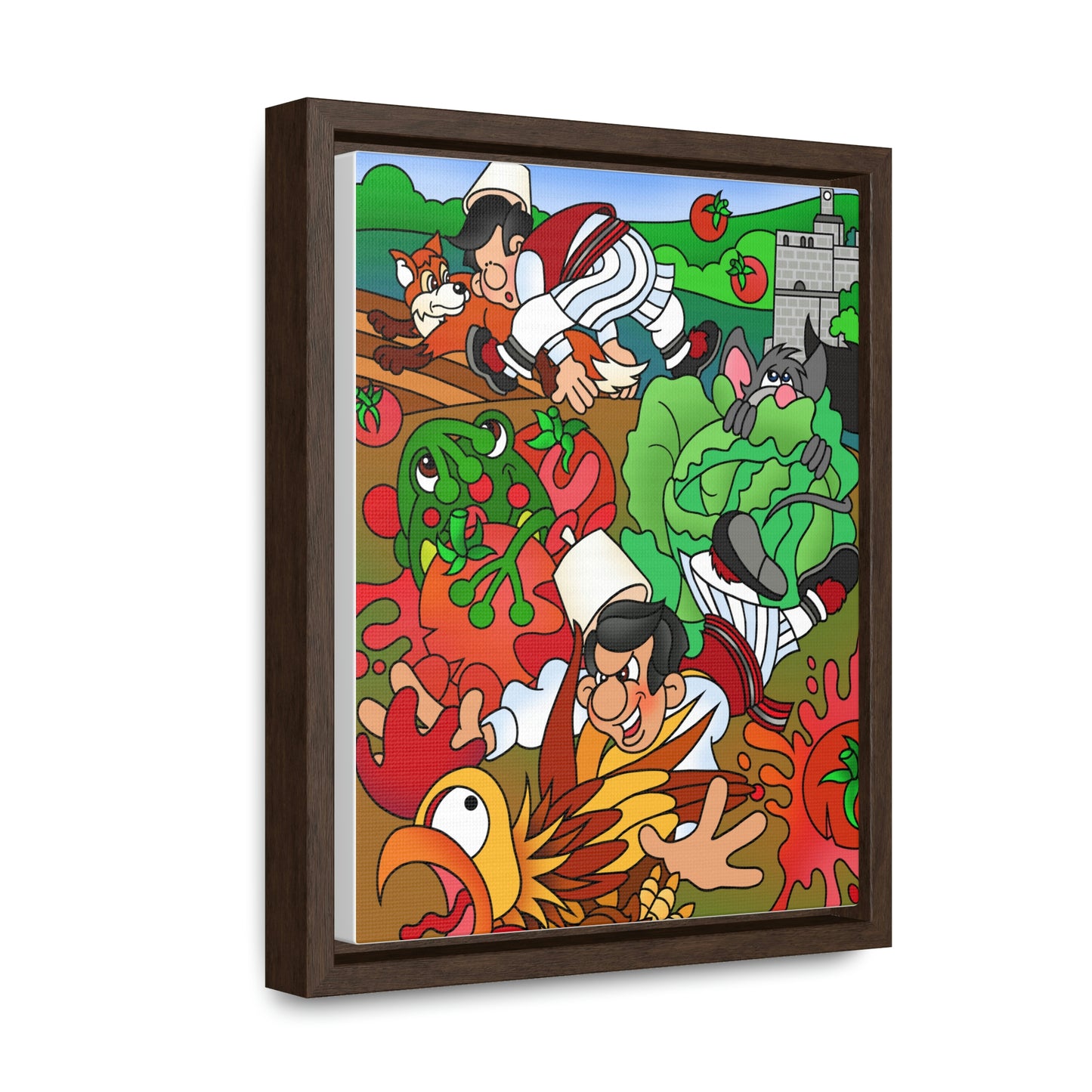 The Half Rooster! Gallery Canvas Wraps, Vertical Frame