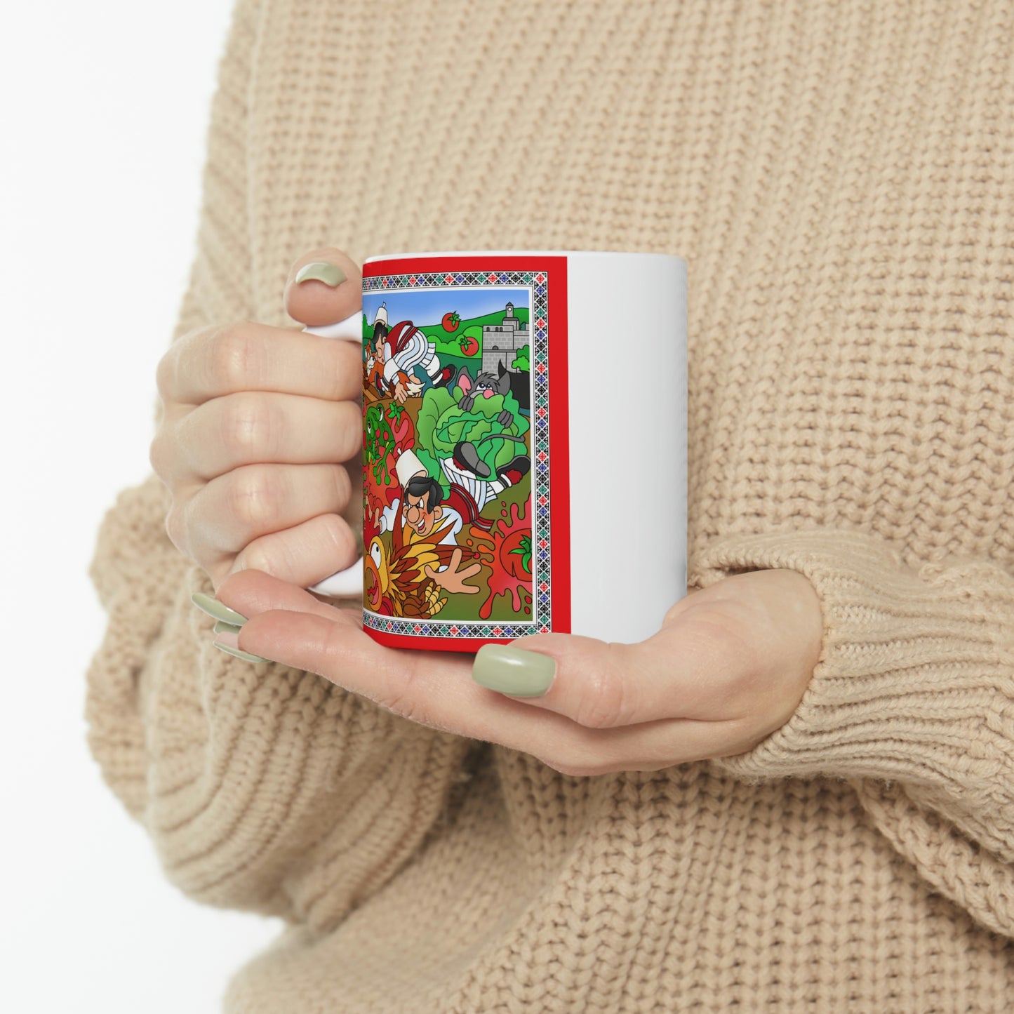 The Half Rooster! Ceramic Mug 11oz
