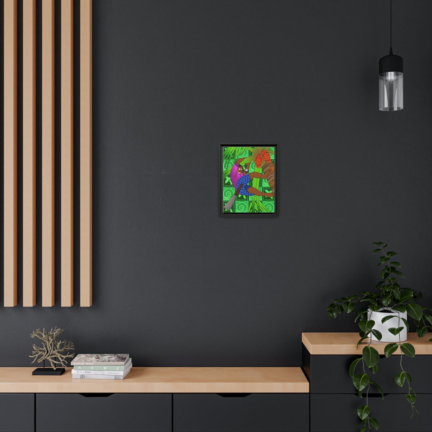 A Fowl Chain of Events! Matte Canvas, Black Frame