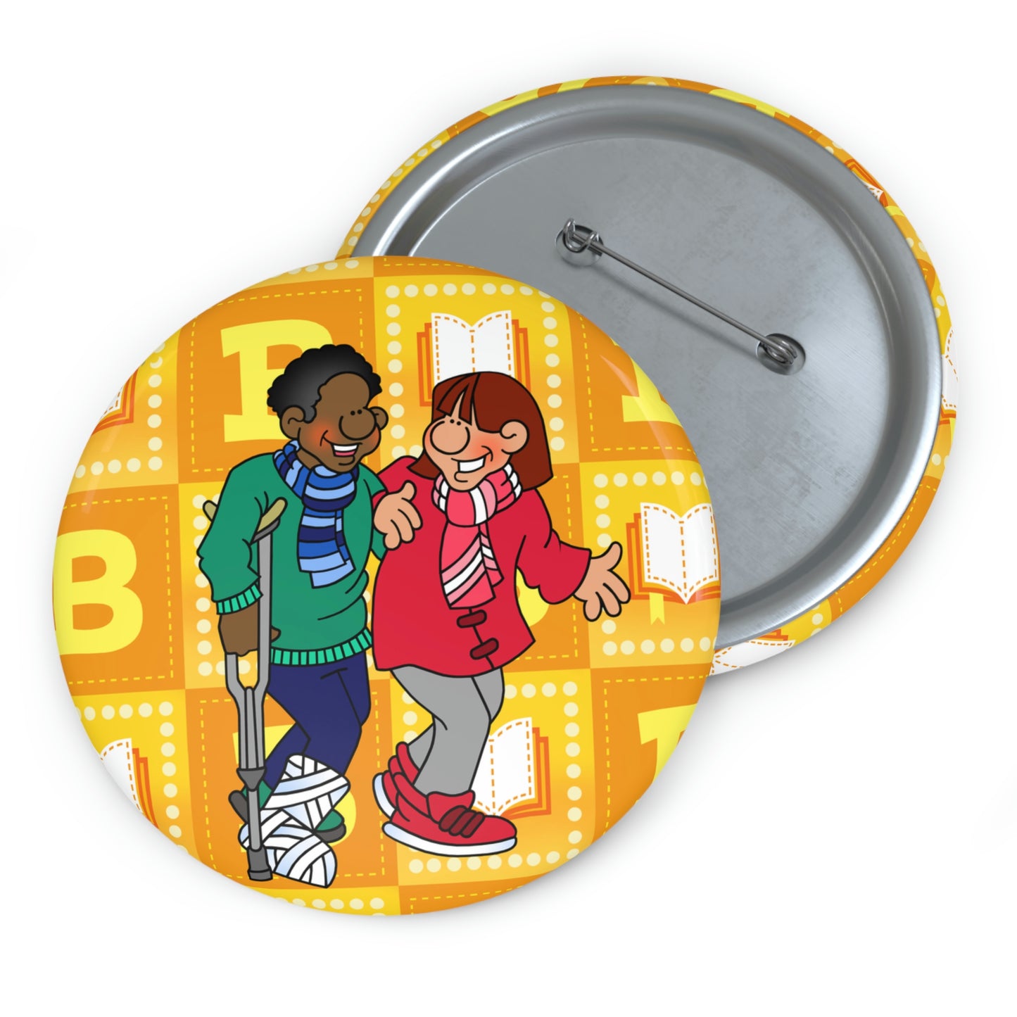 The Bible as Simple as ABC B Custom Pin Buttons