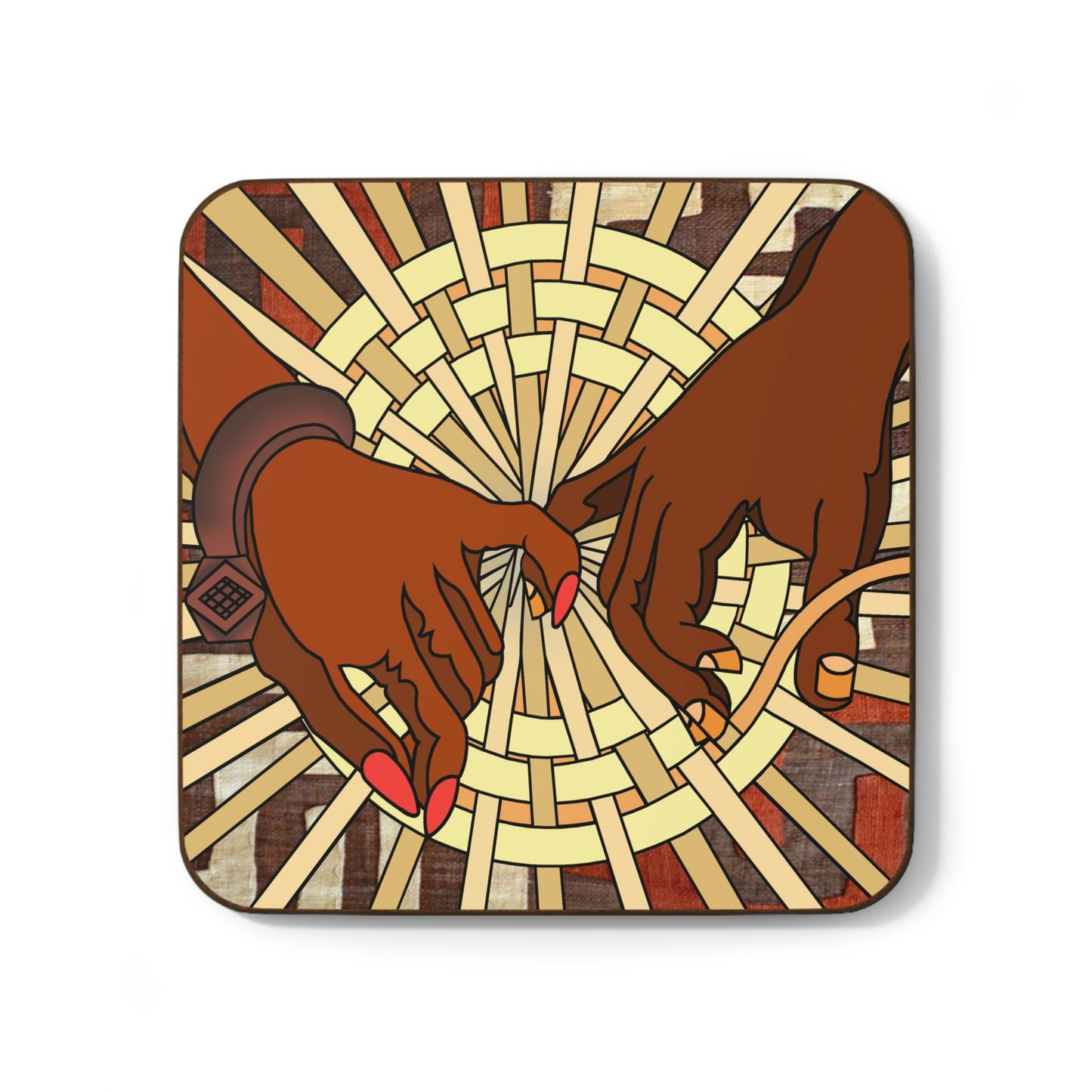 A Show of Hands!! Hardboard Back Coaster