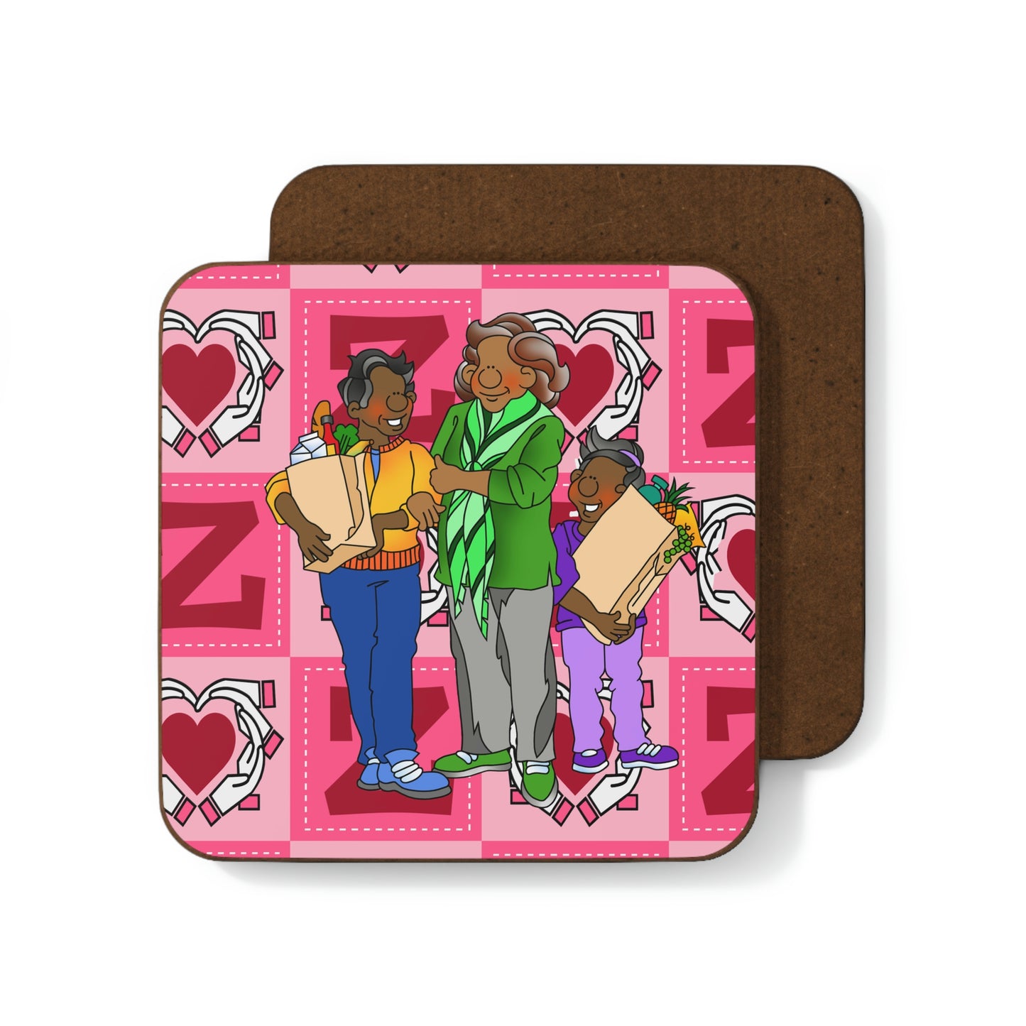 The Bible as Simple as ABC Z Hardboard Back Coaster