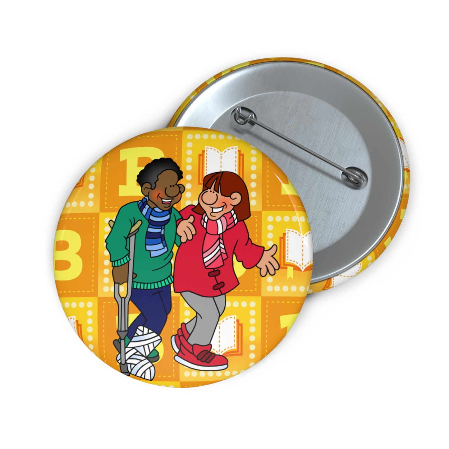 The Bible as Simple as ABC B Custom Pin Buttons