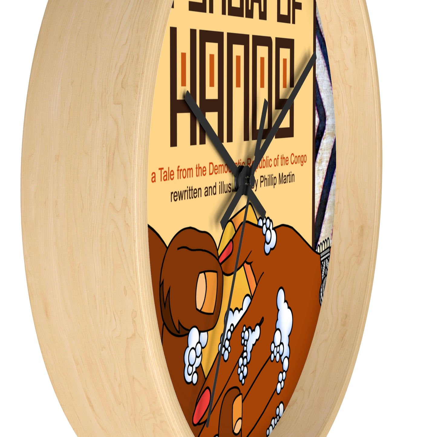 A Show of Hands Wall clock