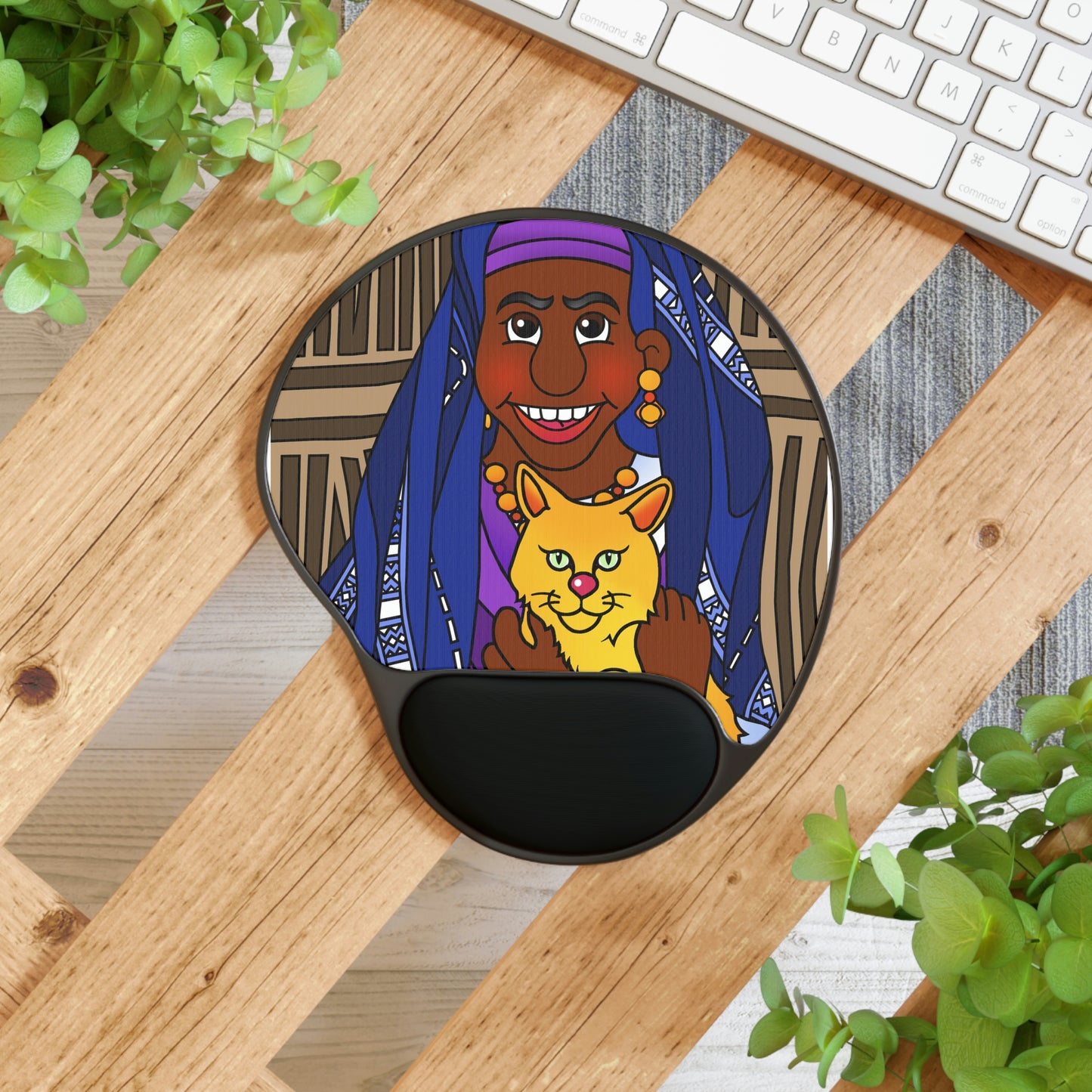 The Kitty Cat Cried Mouse Pad With Wrist Rest