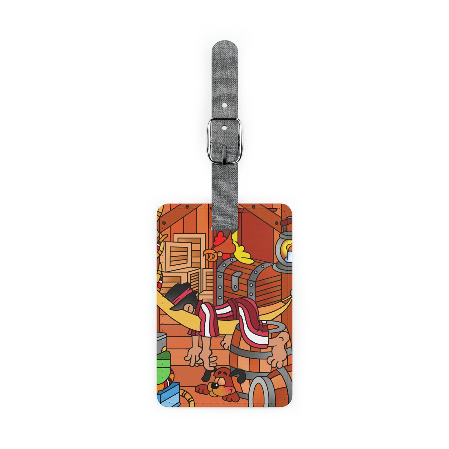 The Story of Jonah! Saffiano Polyester Luggage Tag, Rectangle