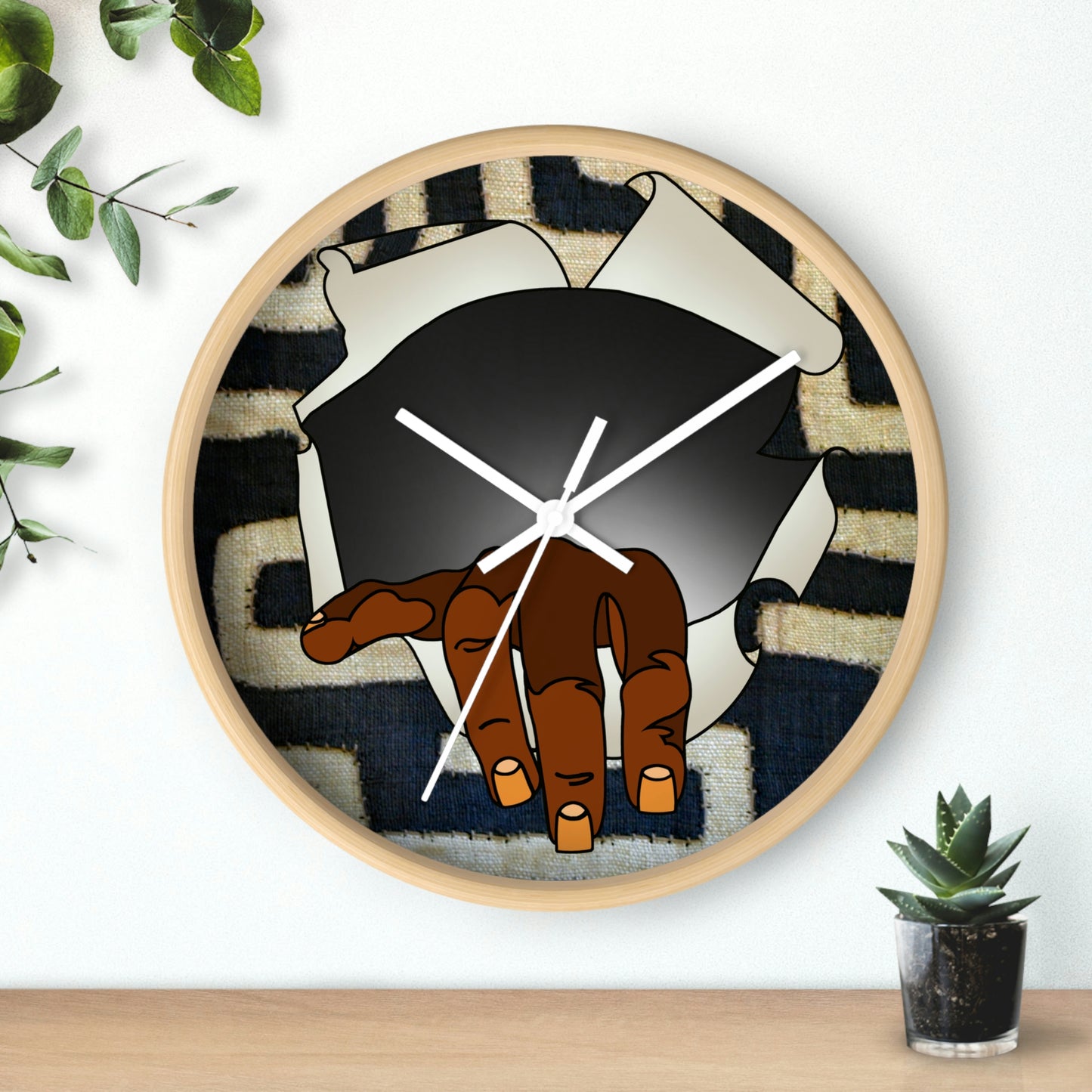 A Show of Hands! Wall clock