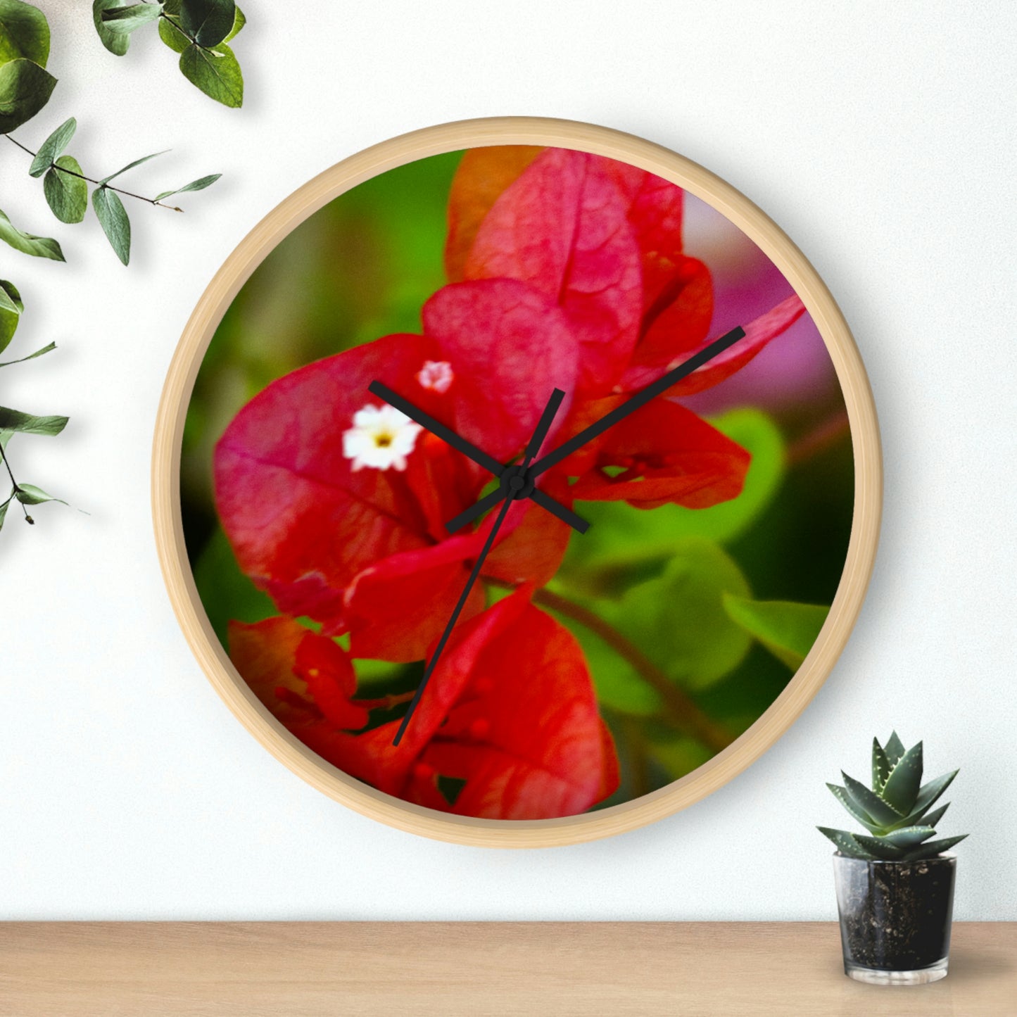 Flowers 28 Wall Clock