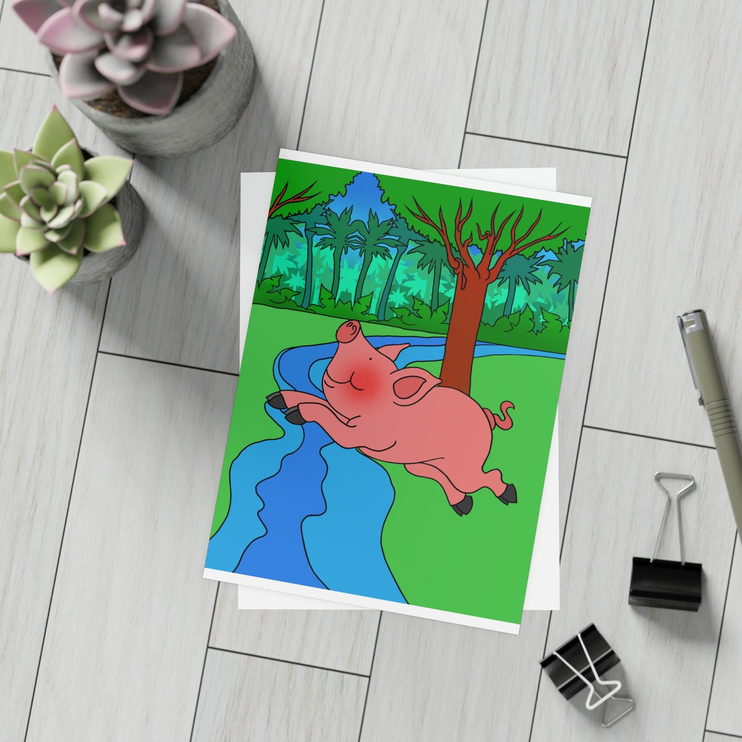 Anansi and the Market Pig! Greeting Card Bundles (envelopes not included)