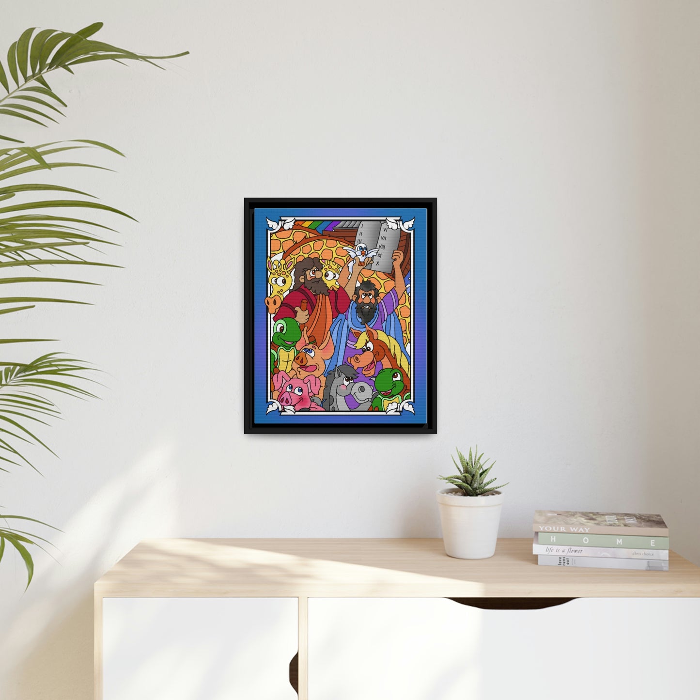 Hark and Harold Angel Sing! Matte Canvas, Black Frame