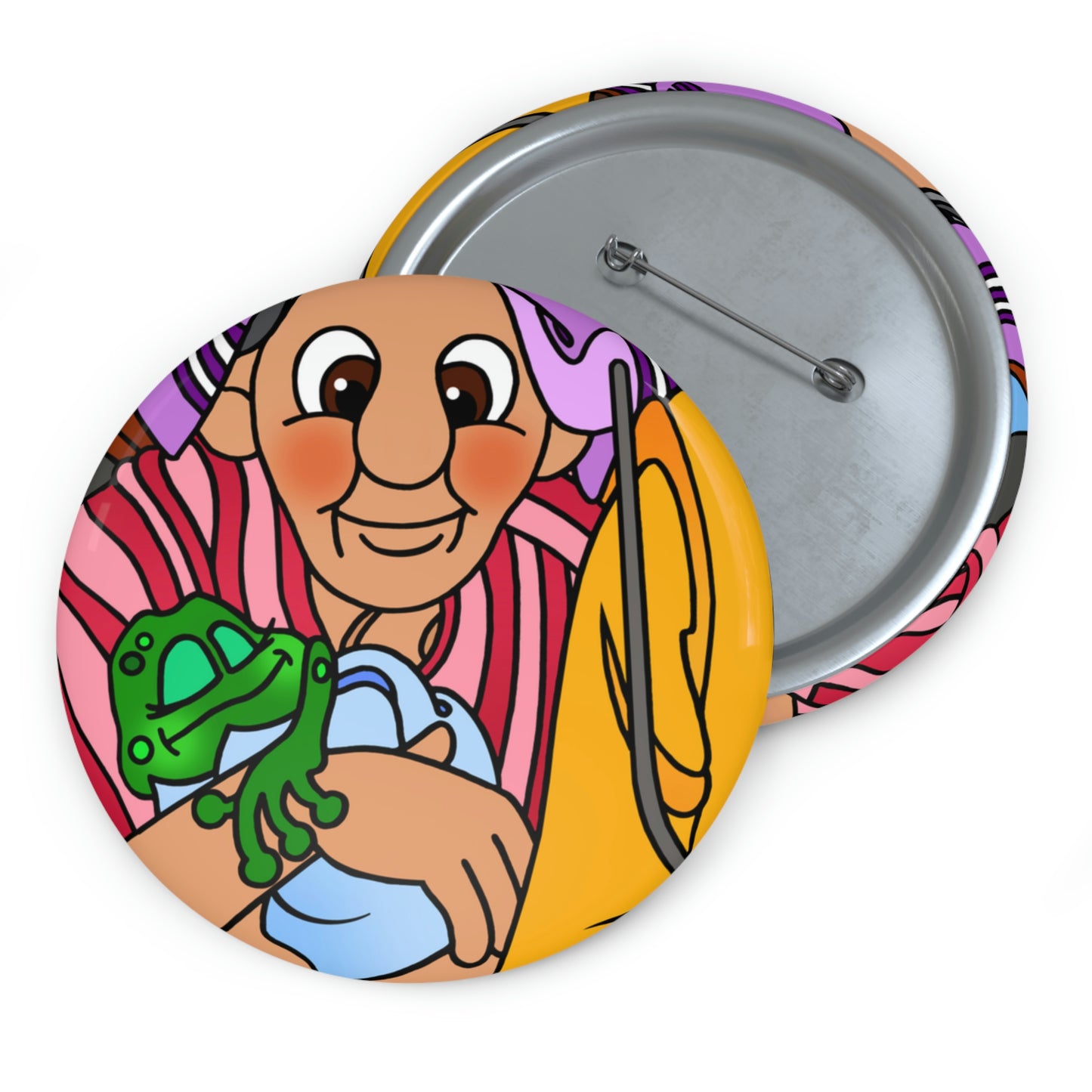 The Frog Princess Custom Pin Buttons
