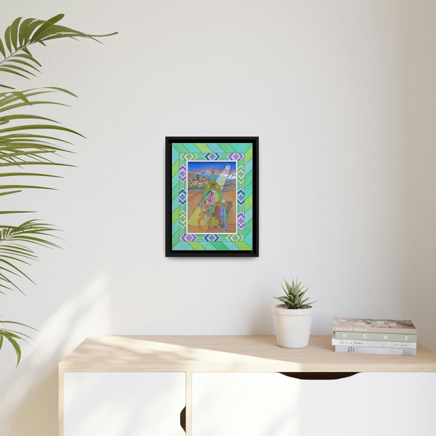 The Stone at the Door! Matte Canvas, Black Frame
