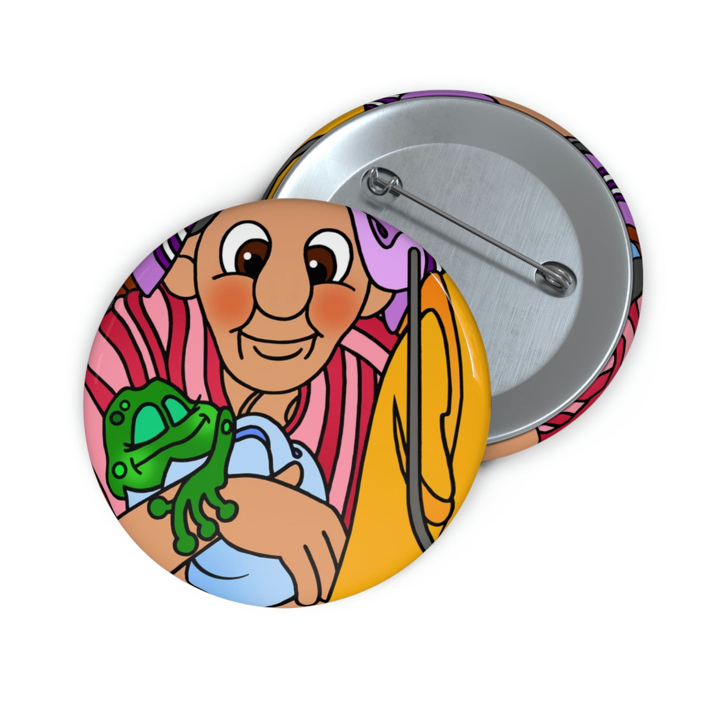 The Frog Princess Custom Pin Buttons