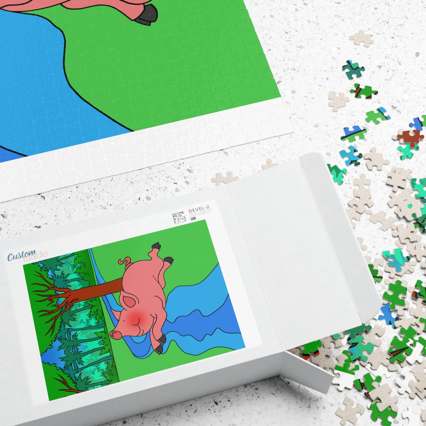 Anansi and the Market Pig! Puzzle (110, 252, 500, 1014-piece)