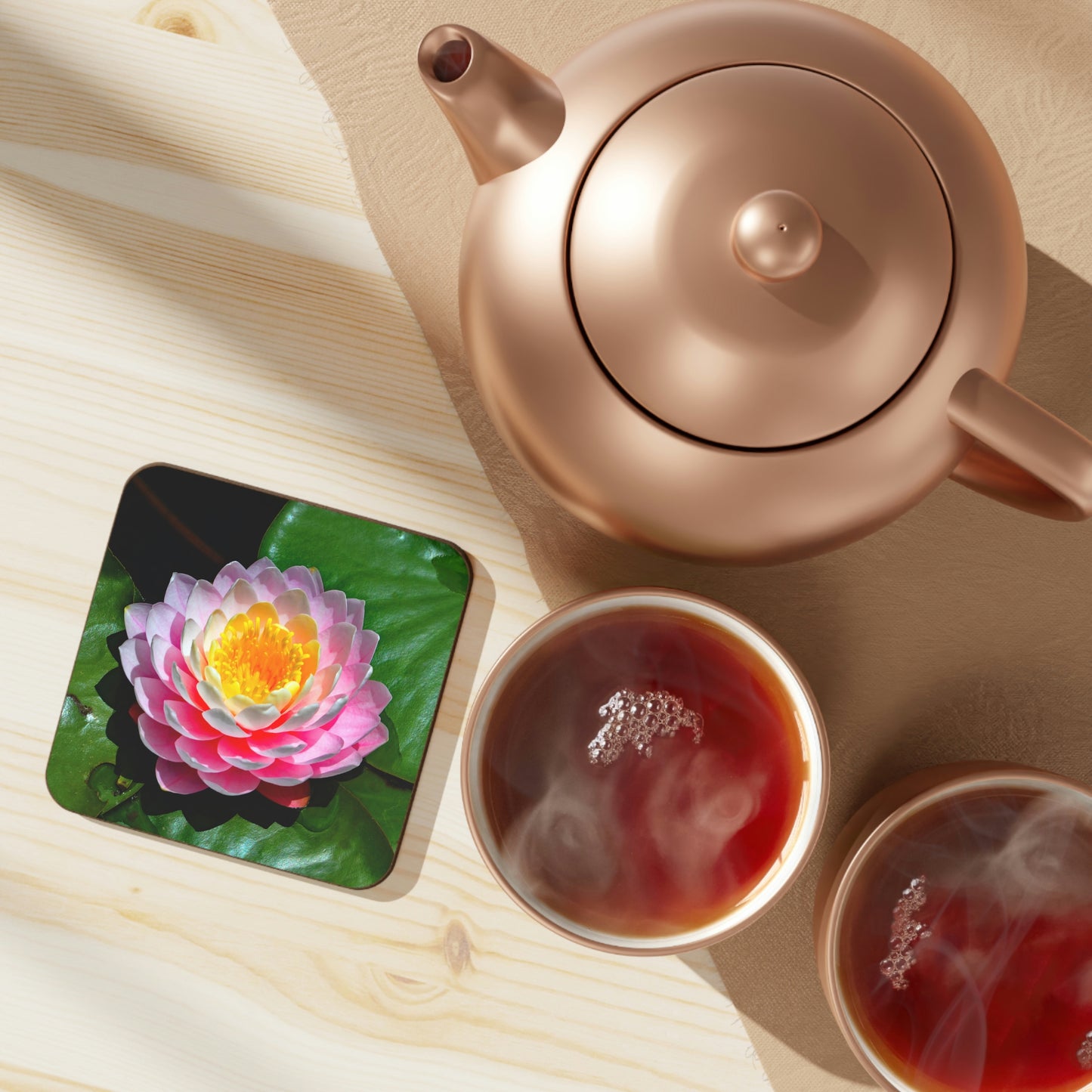 Flowers 25 Hardboard Back Coaster