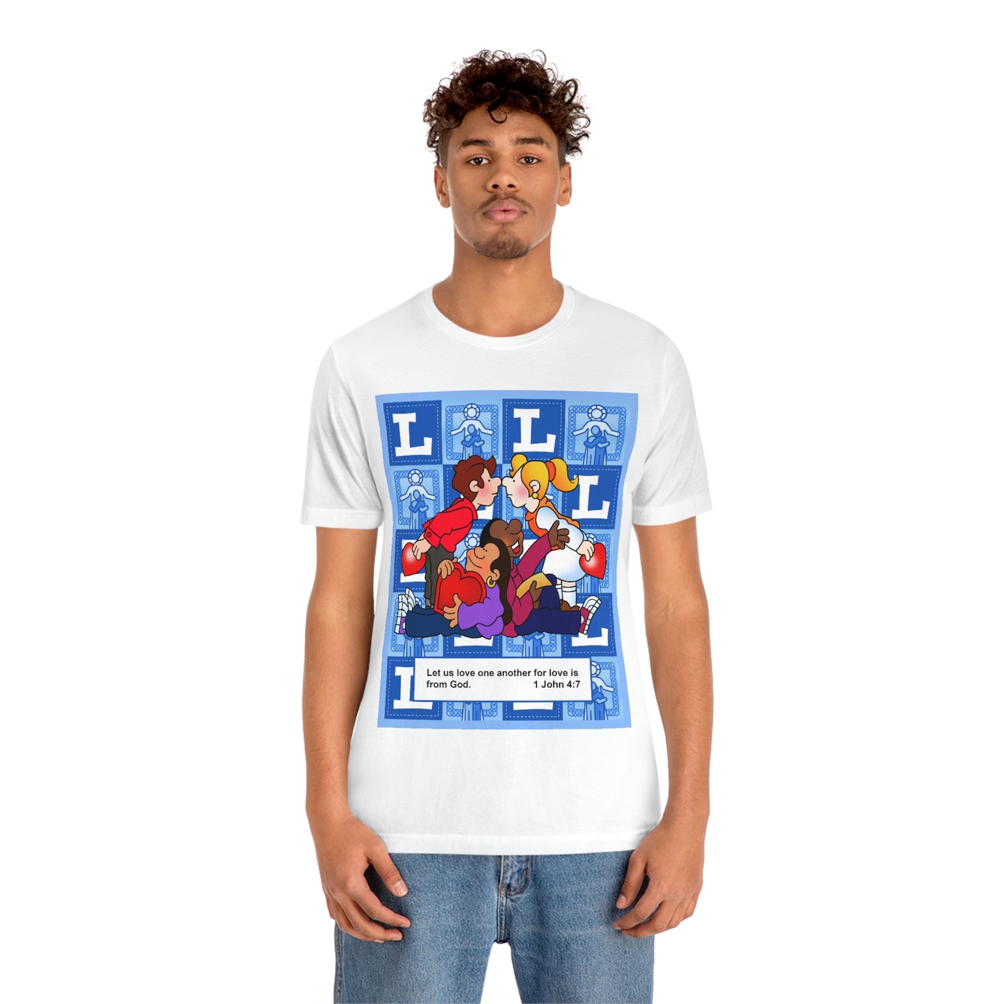 The Bible as Simple as ABC L Unisex Jersey Short Sleeve Tee