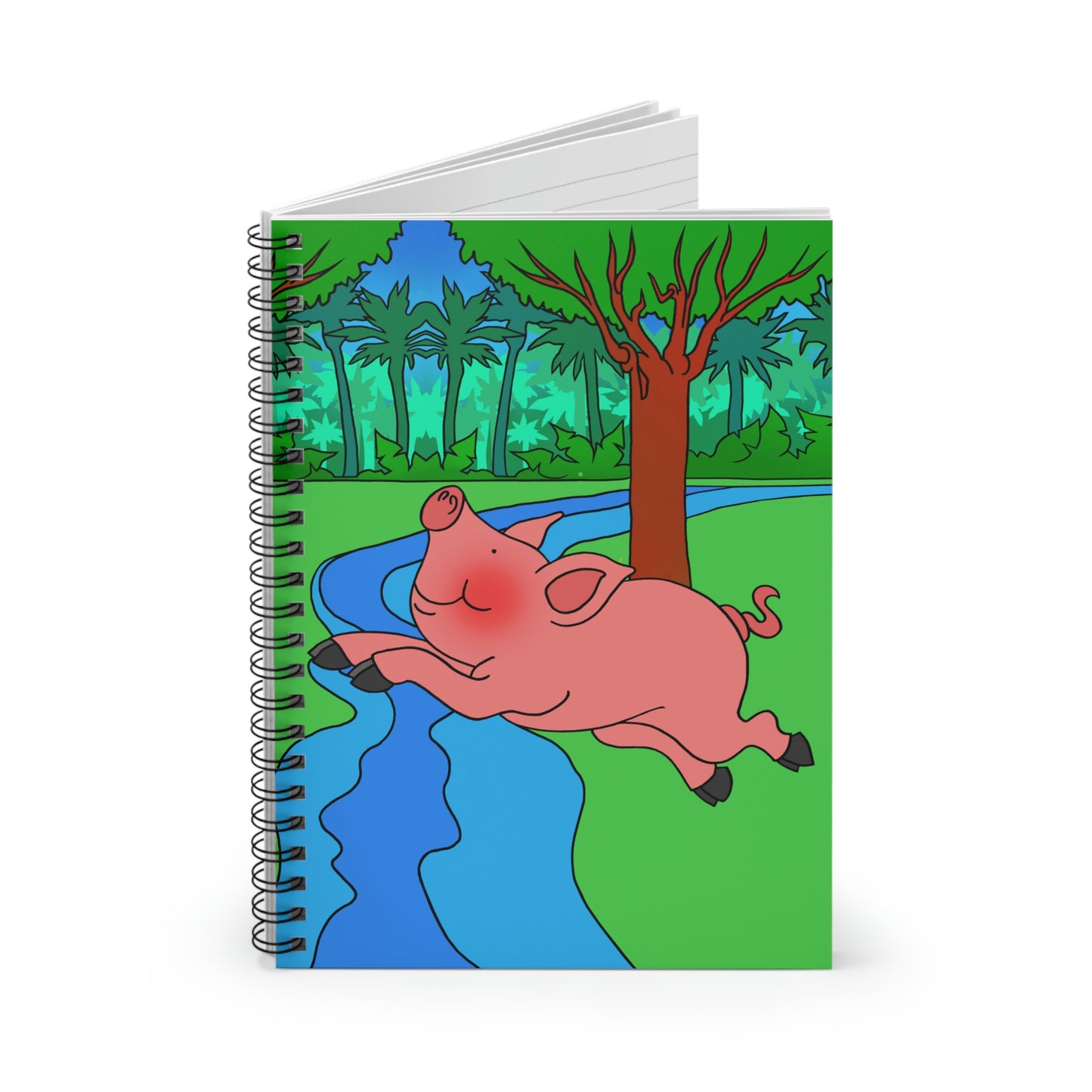 Anansi and the Market Pig! Spiral Notebook - Ruled Line