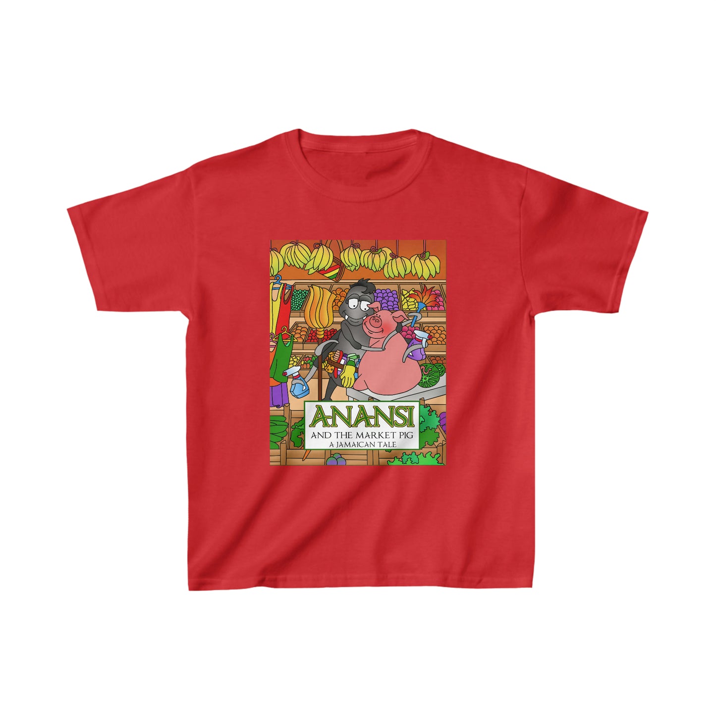 Anansi and the Market Pig Kids Heavy Cotton™ Tee